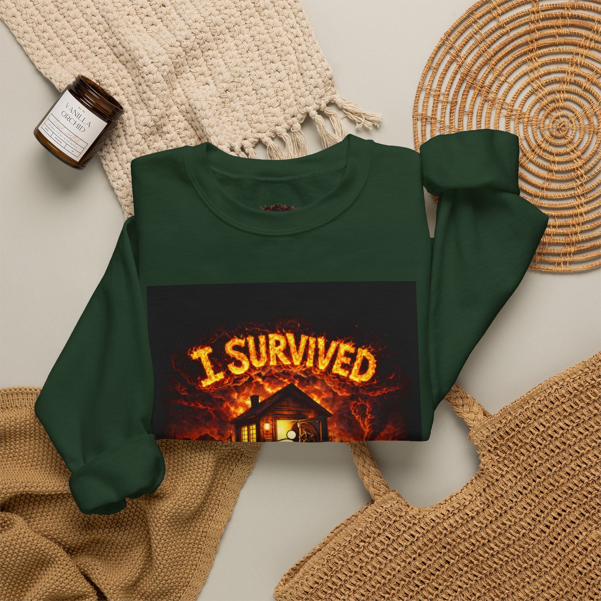 I Survived 2020 — WILDFIRES S2:E3: "The California Wildfires" Memorial Unisex Heavy Blend™ Crewneck Sweatshirt