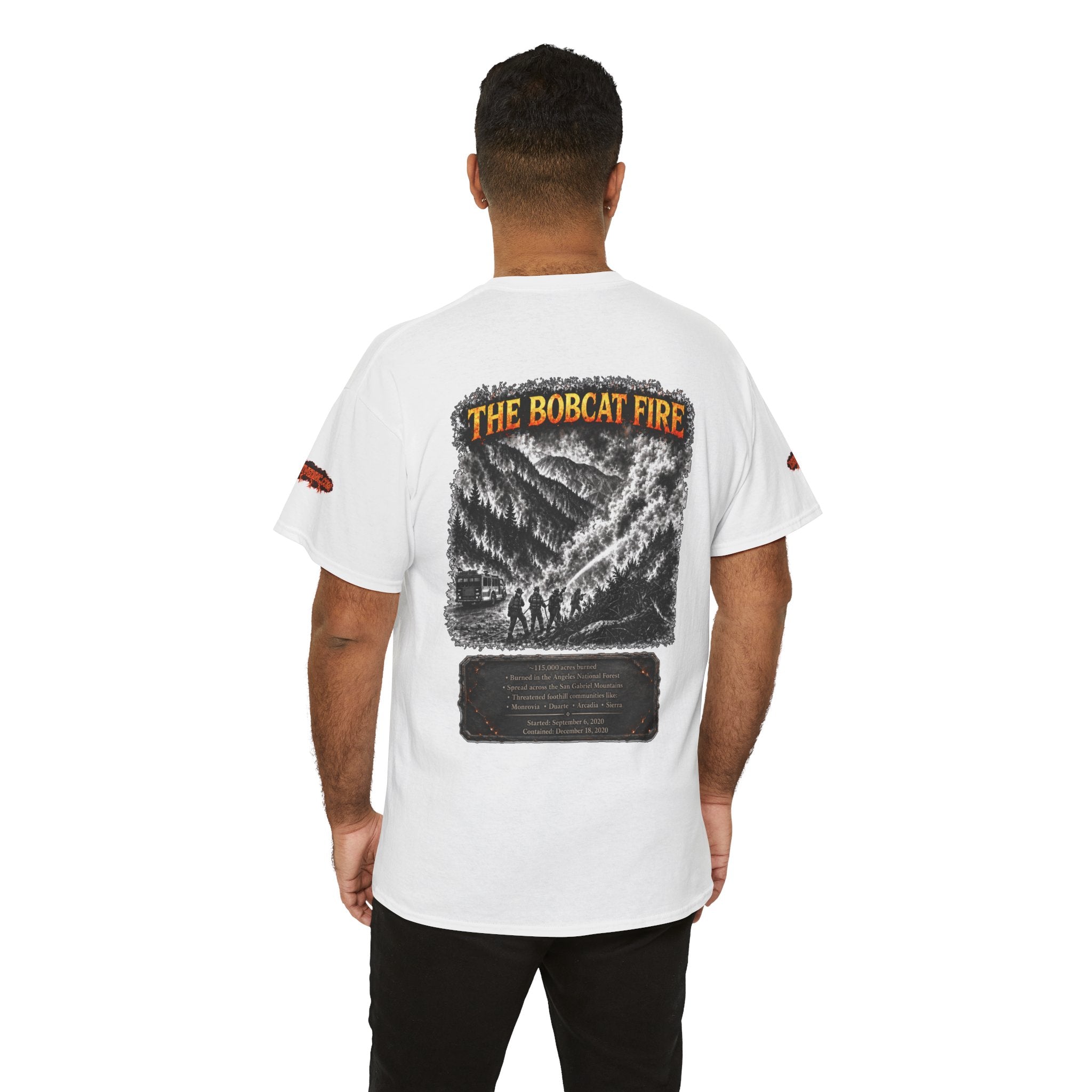 I Survived 2020 — WILDFIRES S2:E2: Director's Cut Special Edition "The Bobcat Fire" Memorial Unisex Heavy Cotton Tee