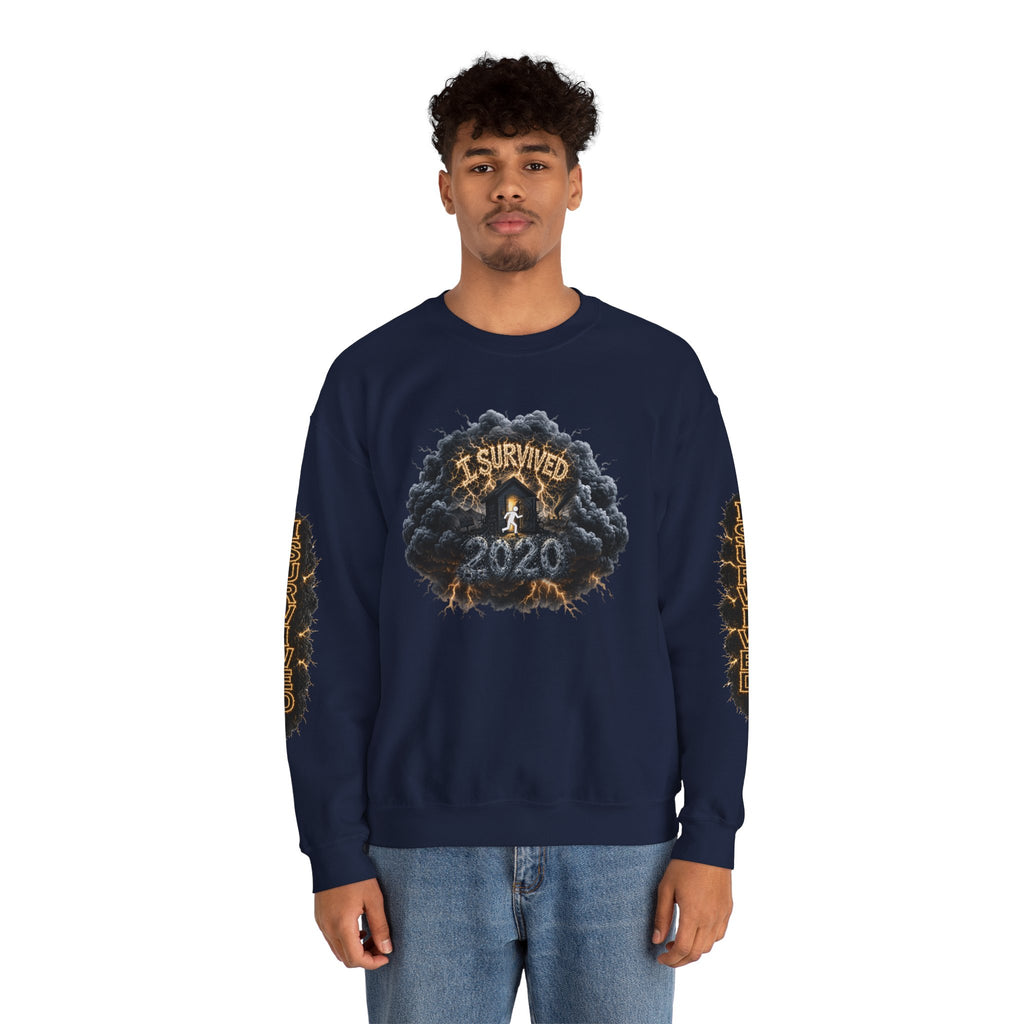 I Survived 2020 — Director's Cut Original Design Teaser Tee | Season 1 Premiere Drop Unisex Heavy Blend™ Crewneck Sweatshirt (SPECIAL EDITION)