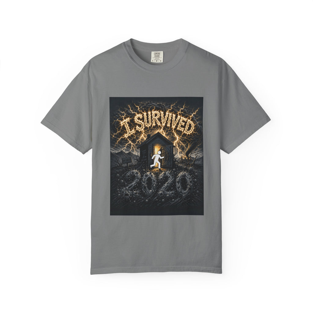 I Survived 2020 — Original PILOT Design Unisex Garment-Dyed T-shirt