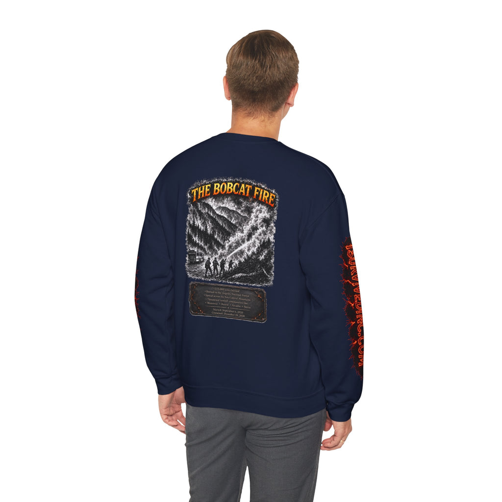I Survived 2020 — WILDFIRES S2:E2: "The Bobcat Fire" Memorial Unisex Heavy Blend™ Crewneck Sweatshirt
