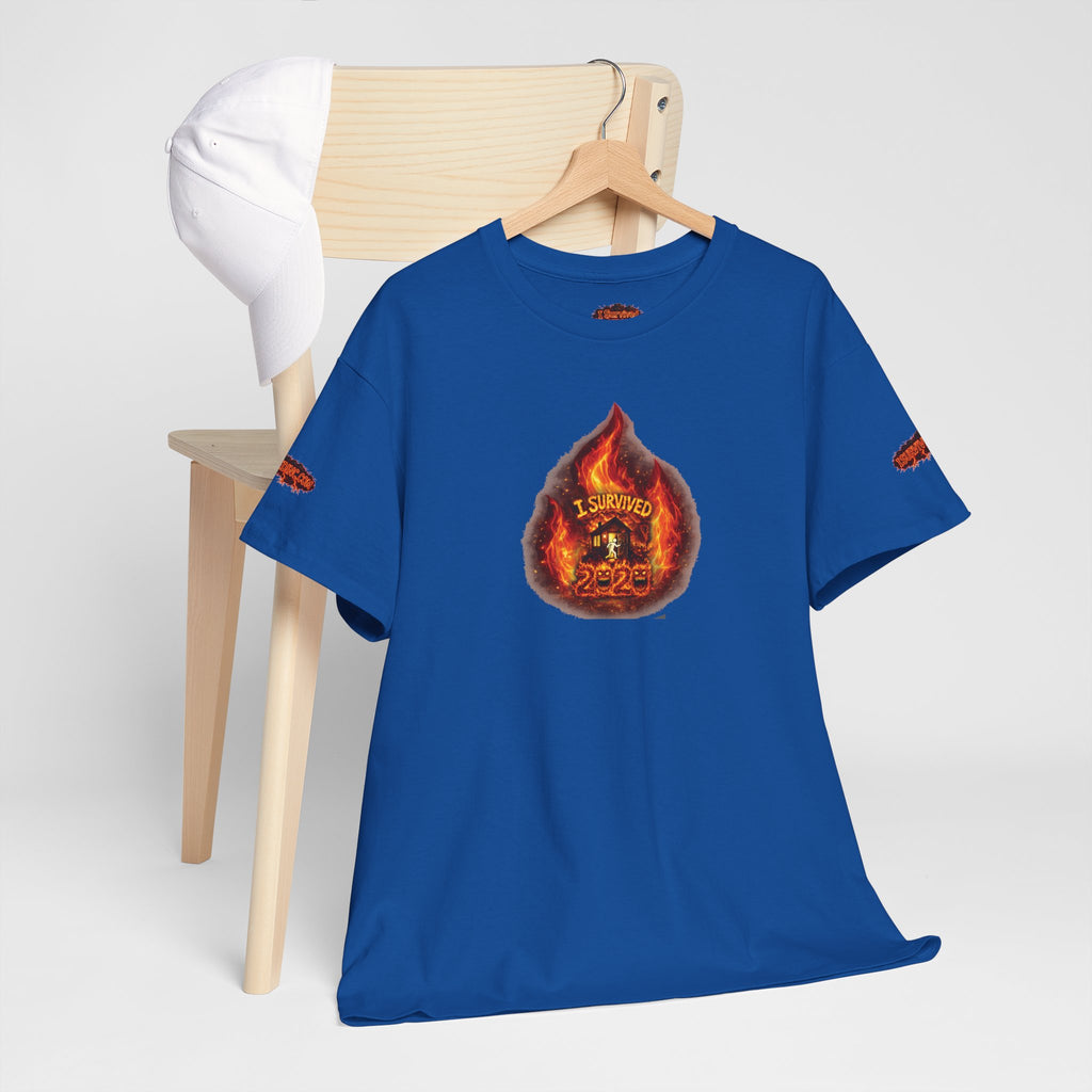 I Survived 2020 — WILDFIRES S2:E2: Director's Cut Special Edition "The Bobcat Fire" Memorial Unisex Heavy Cotton Tee