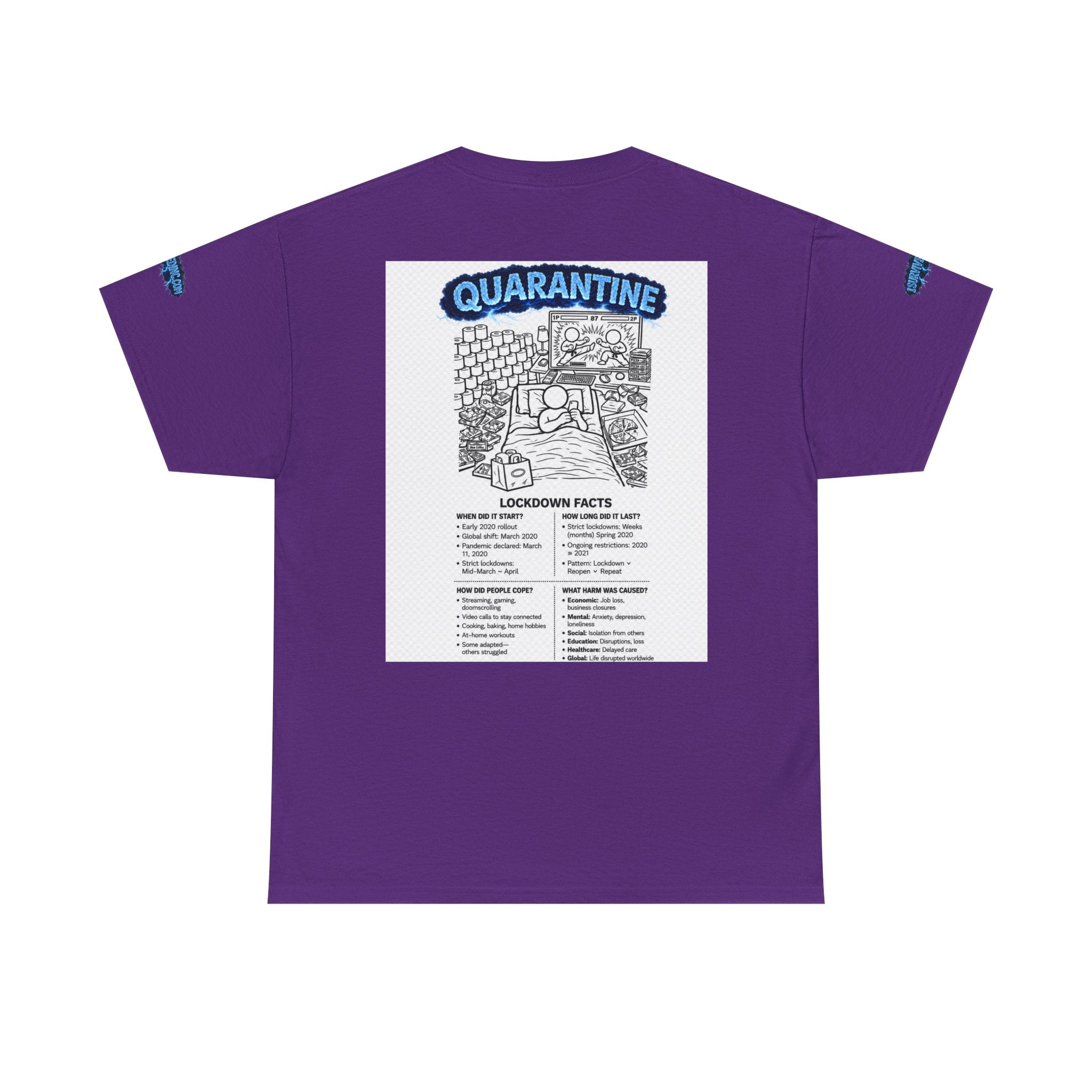 J'ai survécu à 2020 — S3:E1 « Quarantaine » | T-shirt unisexe en coton épais édition Confinement (ÉDITION SPÉCIALE)
