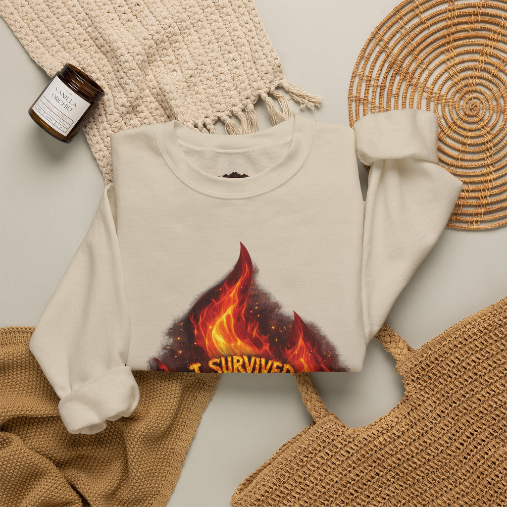 I Survived 2020 — Director's Cut S2:E4 "Western U.S. Wildfire Season" | Mid-Season Finale Pt. 1 | Wildfire Edition Memorial Unisex Heavy Blend™ Crewneck Sweatshirt