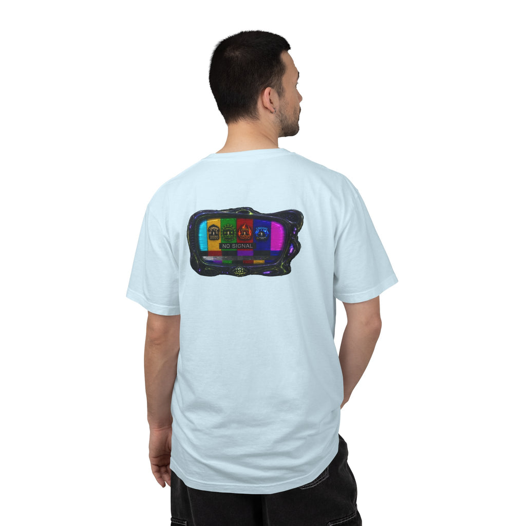 I Survived 2020 — "No Signal" Test Pattern Tee Alien Broadcast Finale Summer Premiere Unisex Garment-Dyed T-shirt