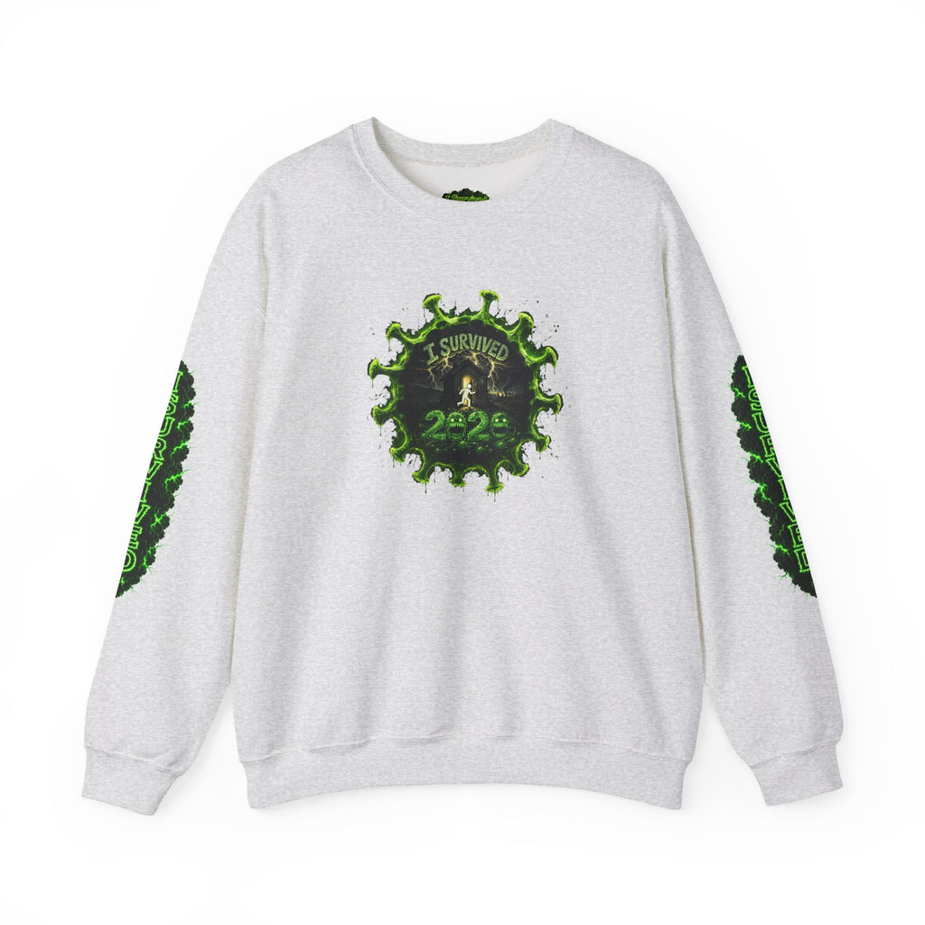 I Survived 2020 — PANDEMIC S1:E3: Director's Cut "The Jab!" Unisex Heavy Blend™ Crewneck Sweatshirt