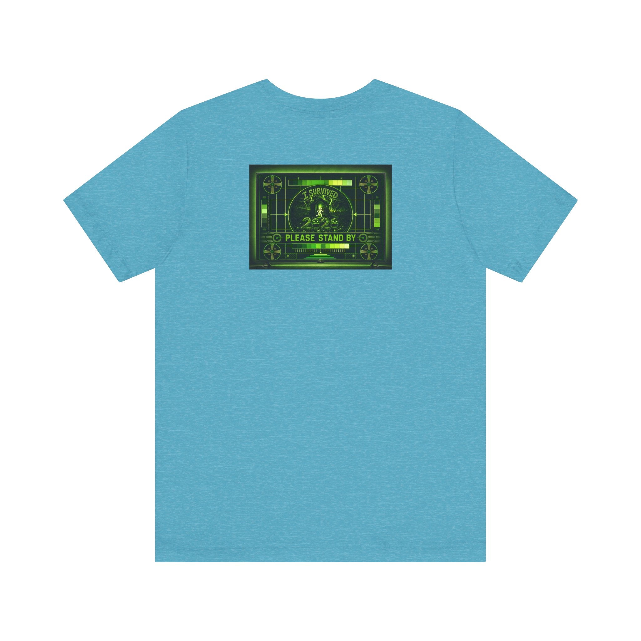 I Survived 2020 — "Please Stand By" Test Pattern Toxic Signal Tee Summer Premiere Unisex Jersey Short Sleeve Tee