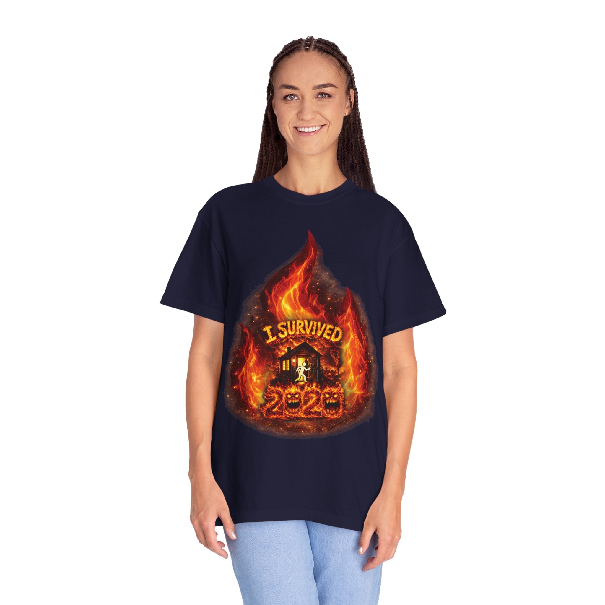 I Survived 2020 — Director's Cut S2:E4 "Western U.S. Wildfire Season" | Mid-Season Finale Pt. 1 | Wildfire Edition Memorial Unisex Garment-Dyed T-shirt