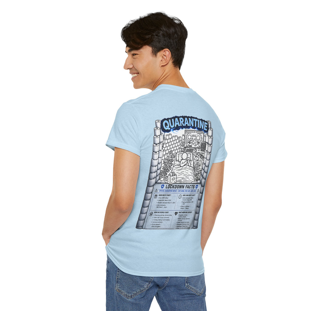 I Survived 2020 — LOCKDOWN S3:E1: Director's Cut "Quarantine" Unisex Heavy Cotton Tee