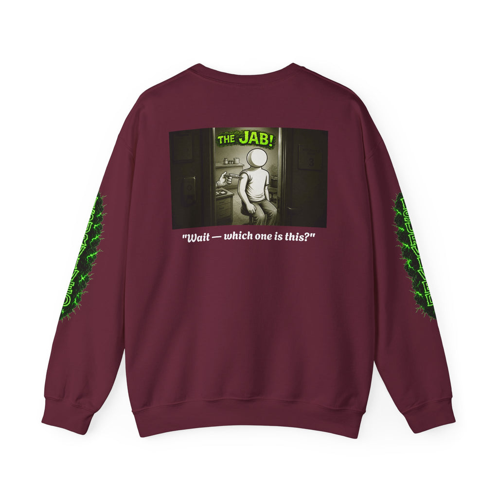 I Survived 2020 — PANDEMIC S1:E3: Director's Cut "The Jab!" Unisex Heavy Blend™ Crewneck Sweatshirt