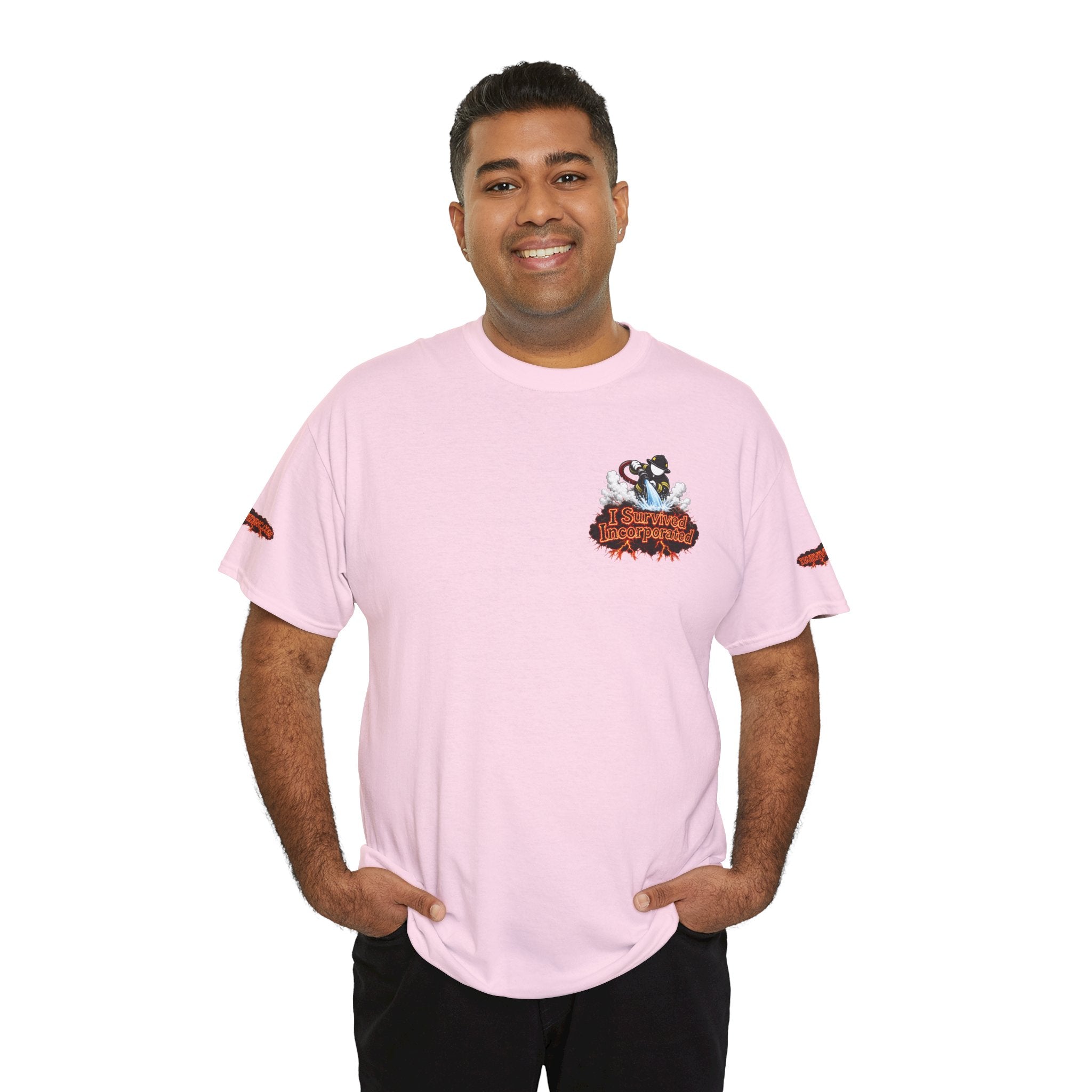 I Survived 2020 — "Please Stand By" Test Pattern Tee Wildfire Signal Special Edition Summer Premiere Unisex Heavy Cotton Tee