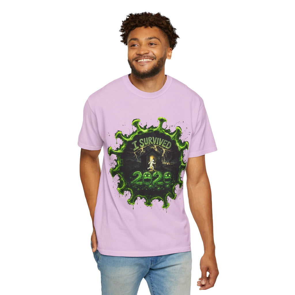 I Survived 2020 — Director's Cut S1:E4 "Mask Madness Mayhem Moment" | Pandemic Edition Unisex Garment-Dyed T-shirt