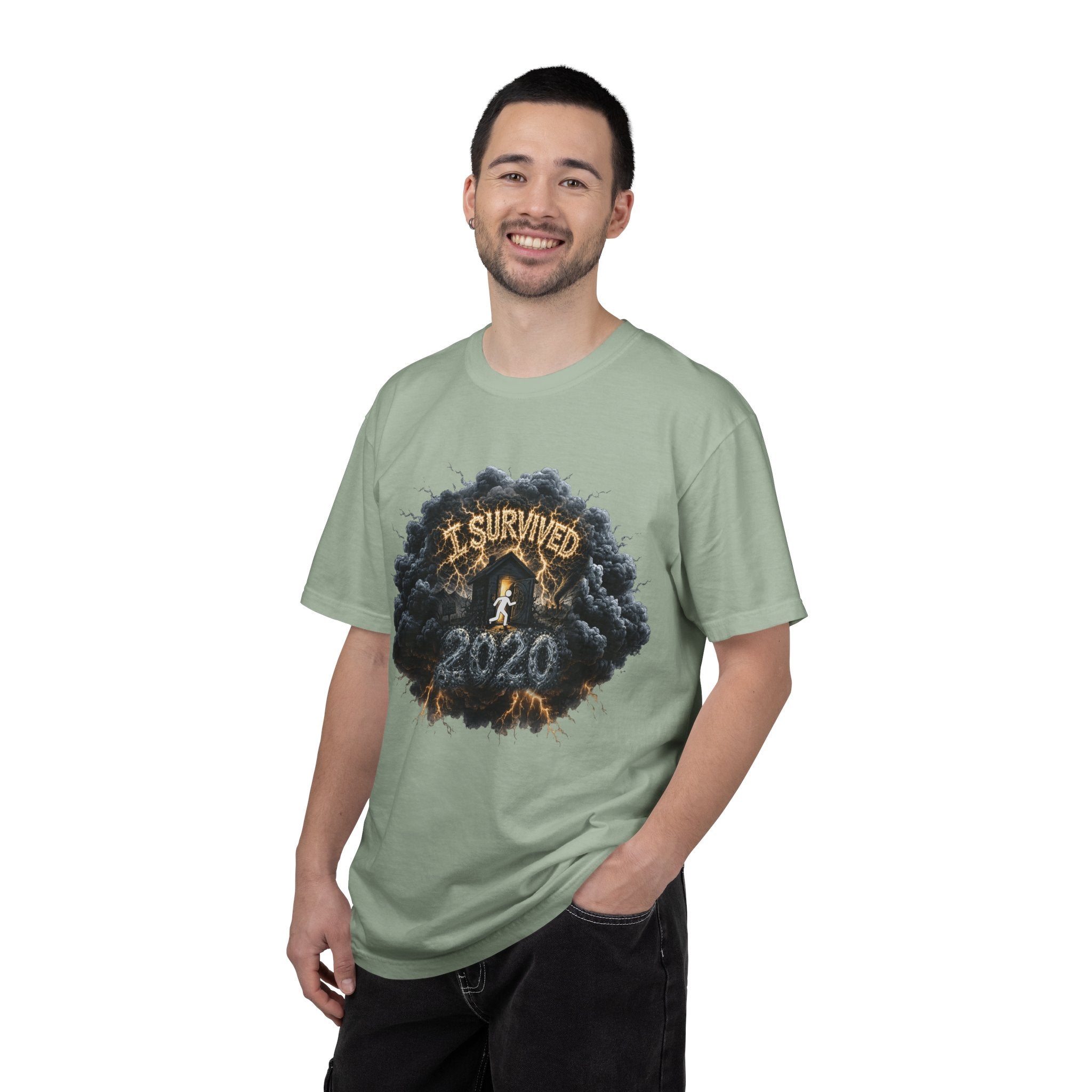 I Survived 2020 — Director's Cut Original Design Teaser Tee | Season 1 Premiere Drop Unisex Garment-Dyed T-shirt