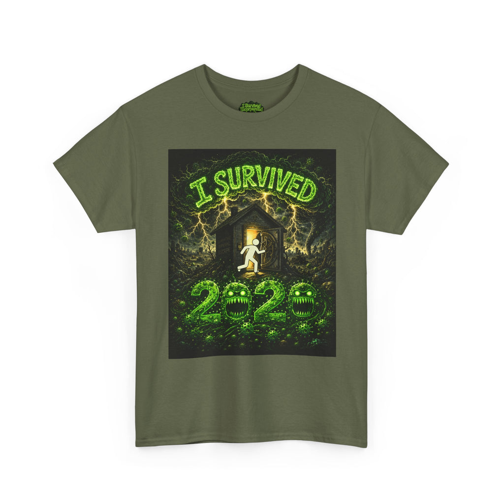 I Survived 2020 — S1:E4 "Mask Madness Mayhem Moment" | Pandemic Edition Unisex Heavy Cotton Tee