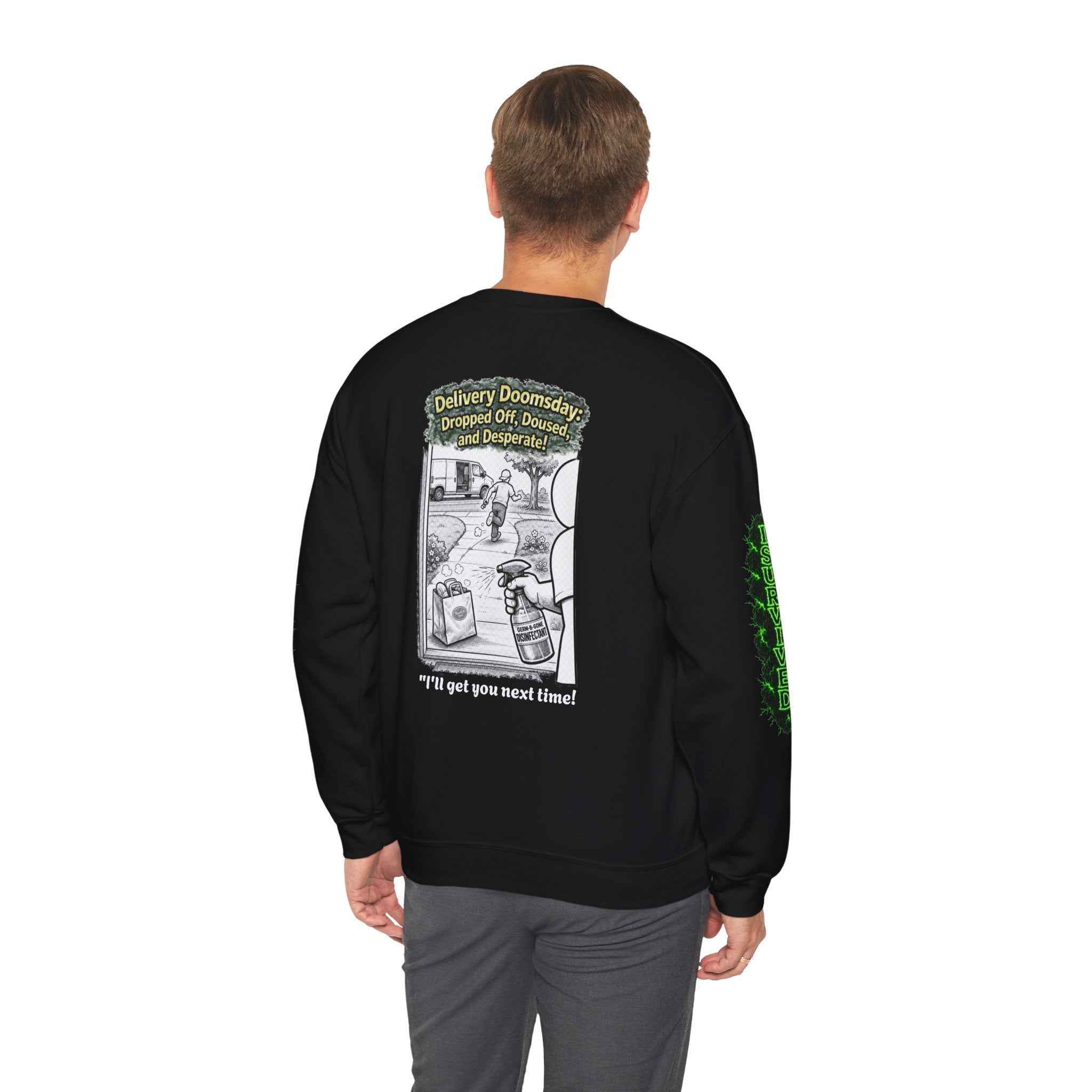 I Survived 2020 — Director's Cut S1:E5 "Delivery Doomsday" | Pandemic Edition Unisex Heavy Blend™ Crewneck Sweatshirt
