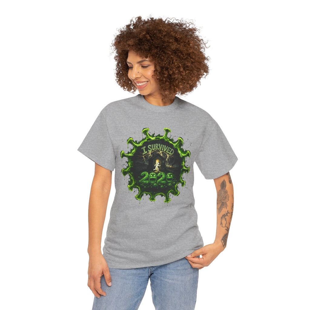I Survived 2020 — Director's Cut S1:E1 "COVID-19: The Coronavirus" | Pandemic Edition Unisex Heavy Cotton Tee