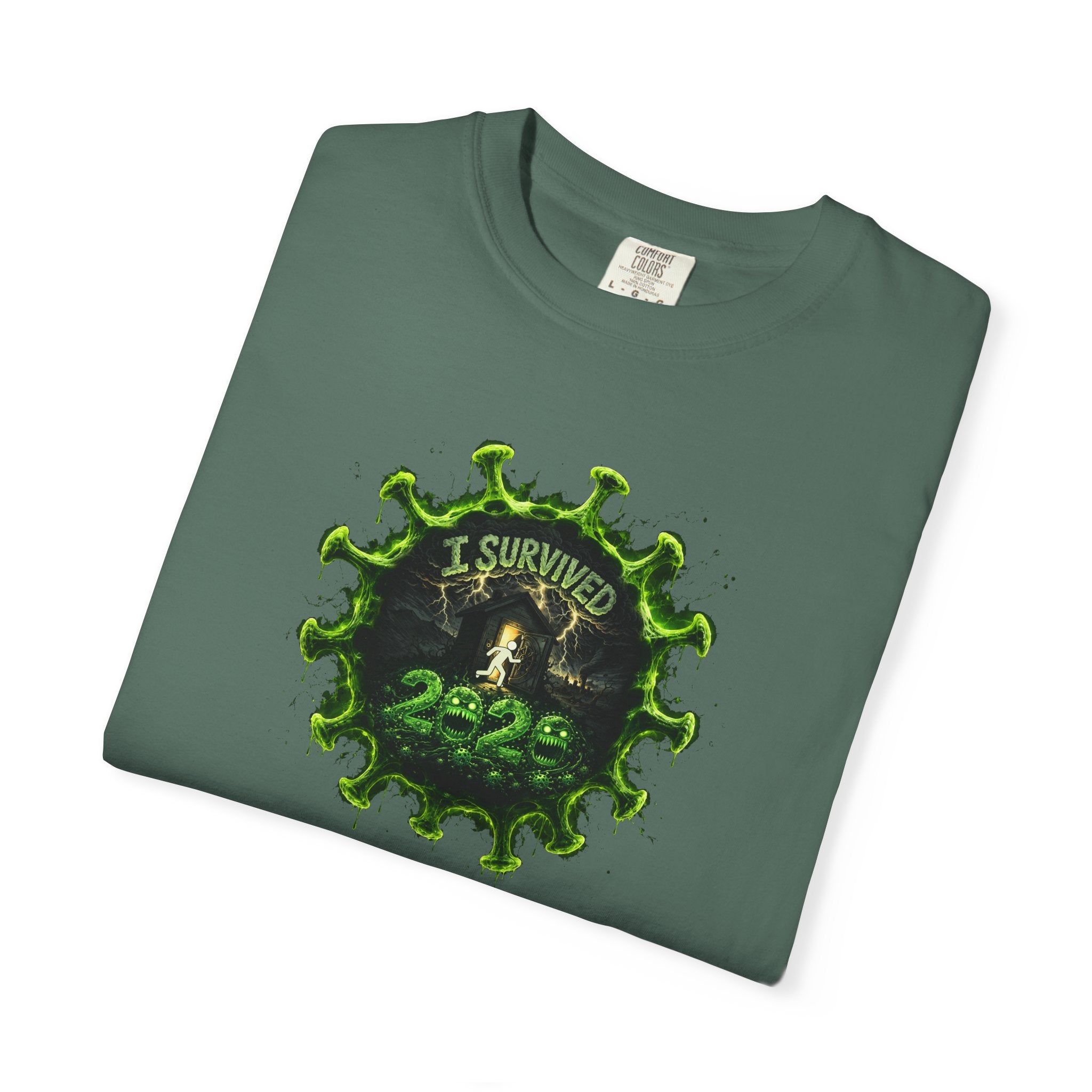 I Survived 2020 — PANDEMIC S1:E5: Director's Cut "Delivery Doomsday" Unisex Garment-Dyed T-shirt