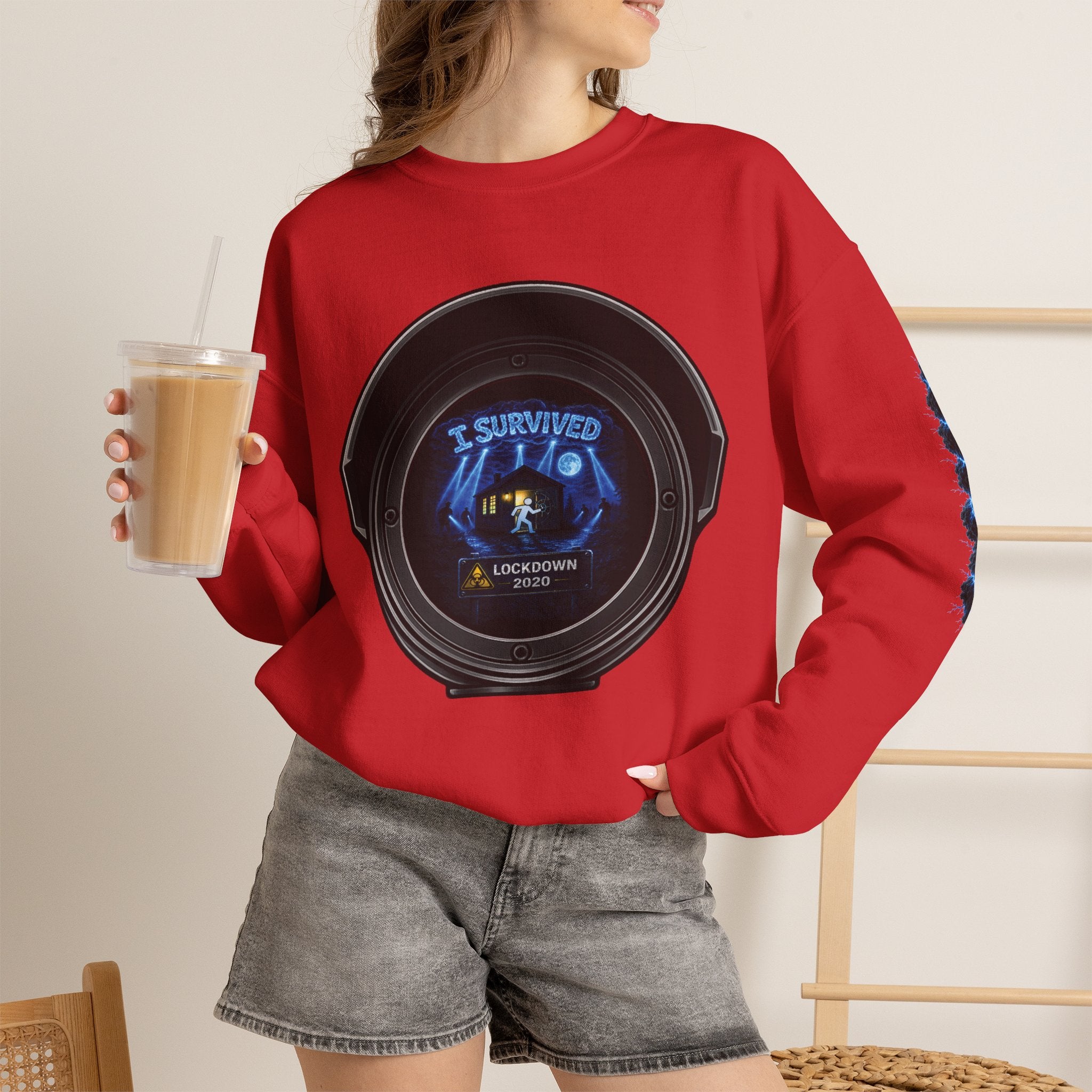 I Survived 2020 — Director's Cut S3:E1 "Quarantine" | Lockdown Edition Documentary Unisex Heavy Blend™ Crewneck Sweatshirt