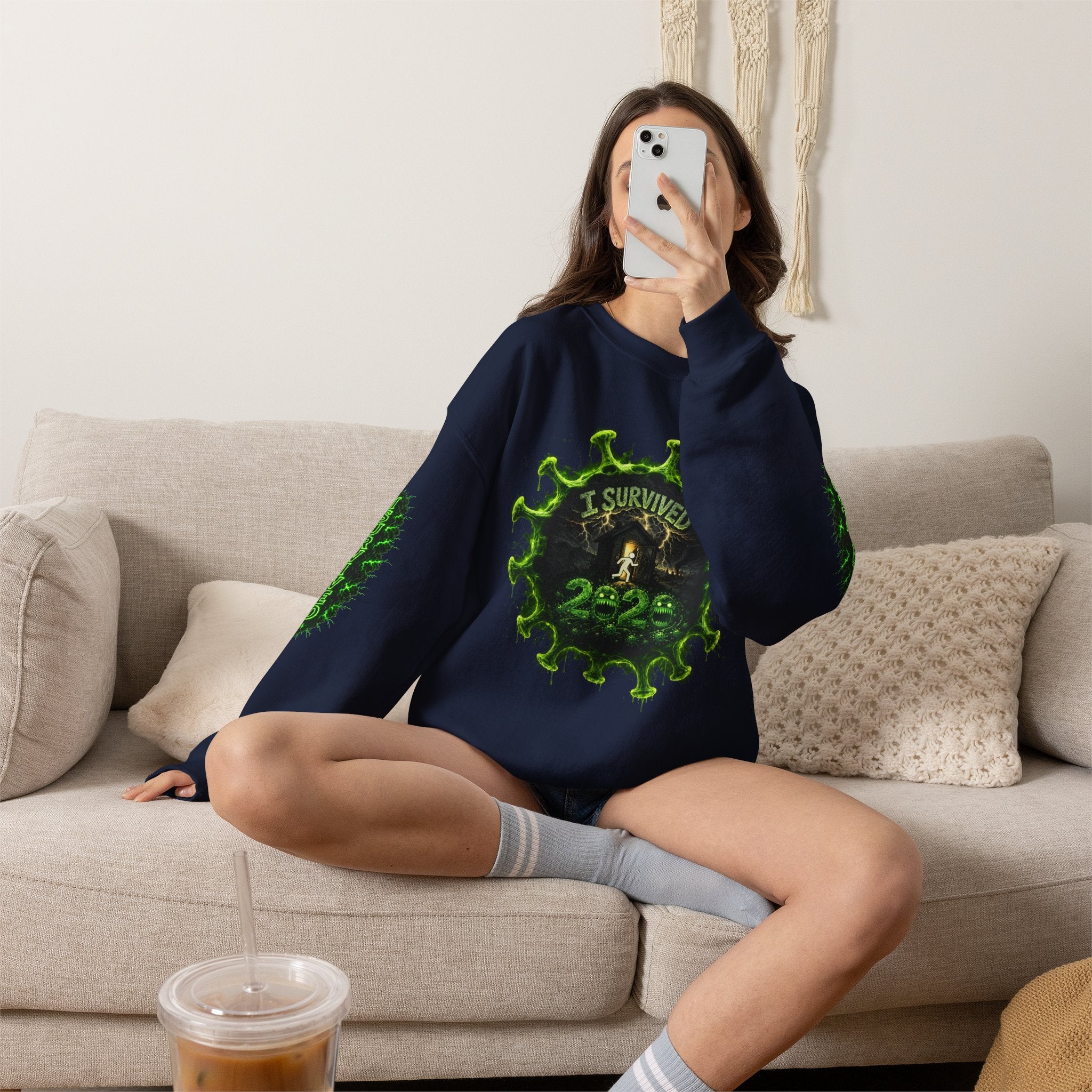 I Survived 2020 — Director's Cut S1:E2 "The Coming of COVID" | Pandemic Edition Unisex Heavy Blend™ Crewneck Sweatshirt