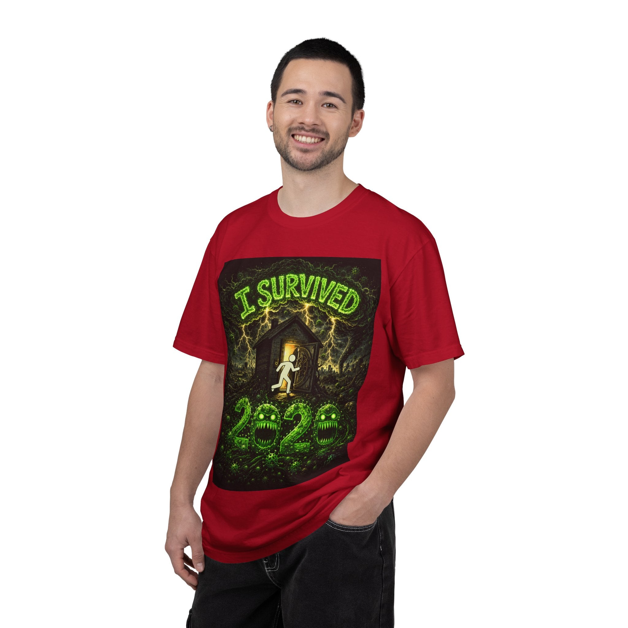 I Survived 2020 — PANDEMIC S1:E4: "Mask Madness" Unisex Garment-Dyed T-shirt