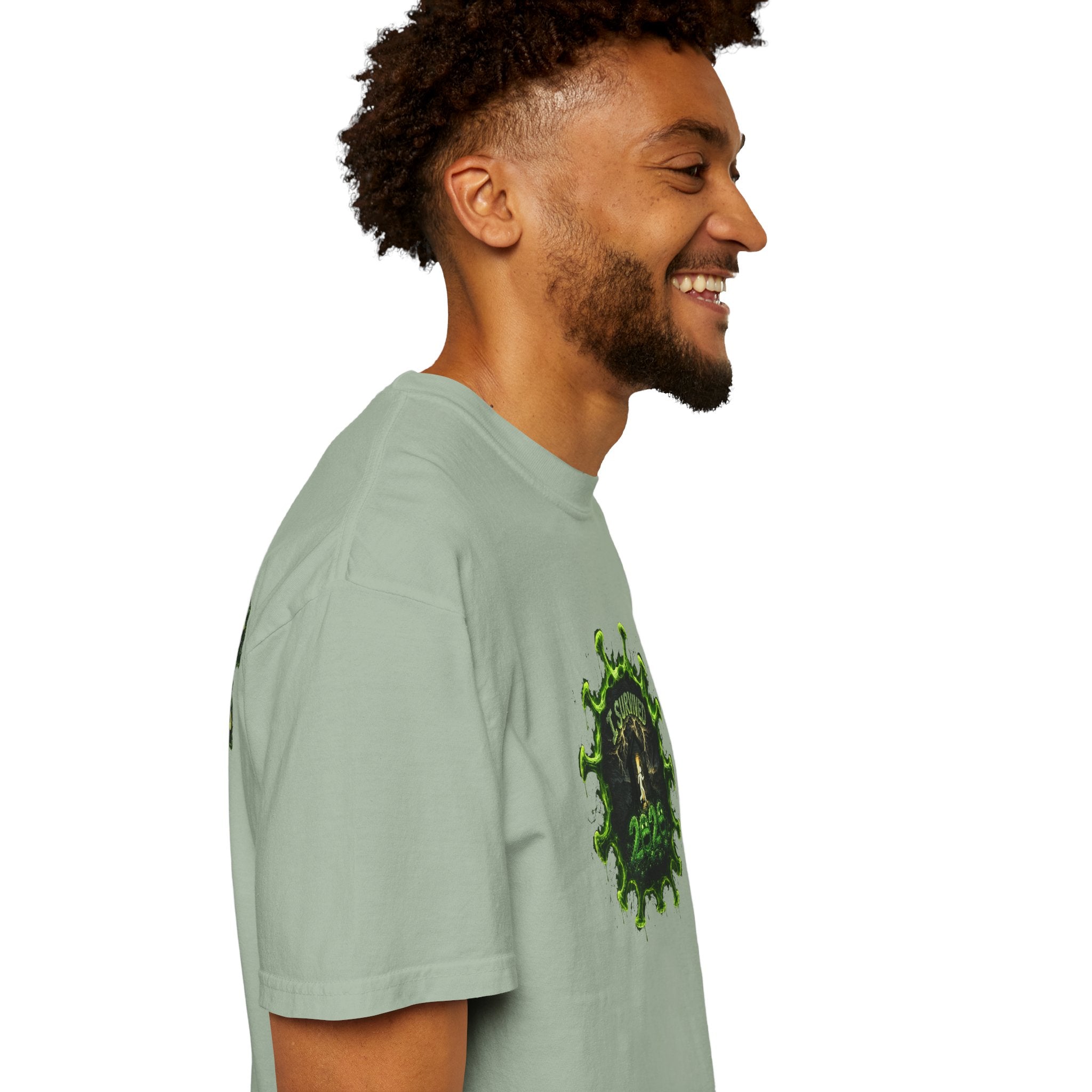 I Survived 2020 — PANDEMIC S1:E4: Director's Cut "Mask Madness" Unisex Garment-Dyed T-shirt