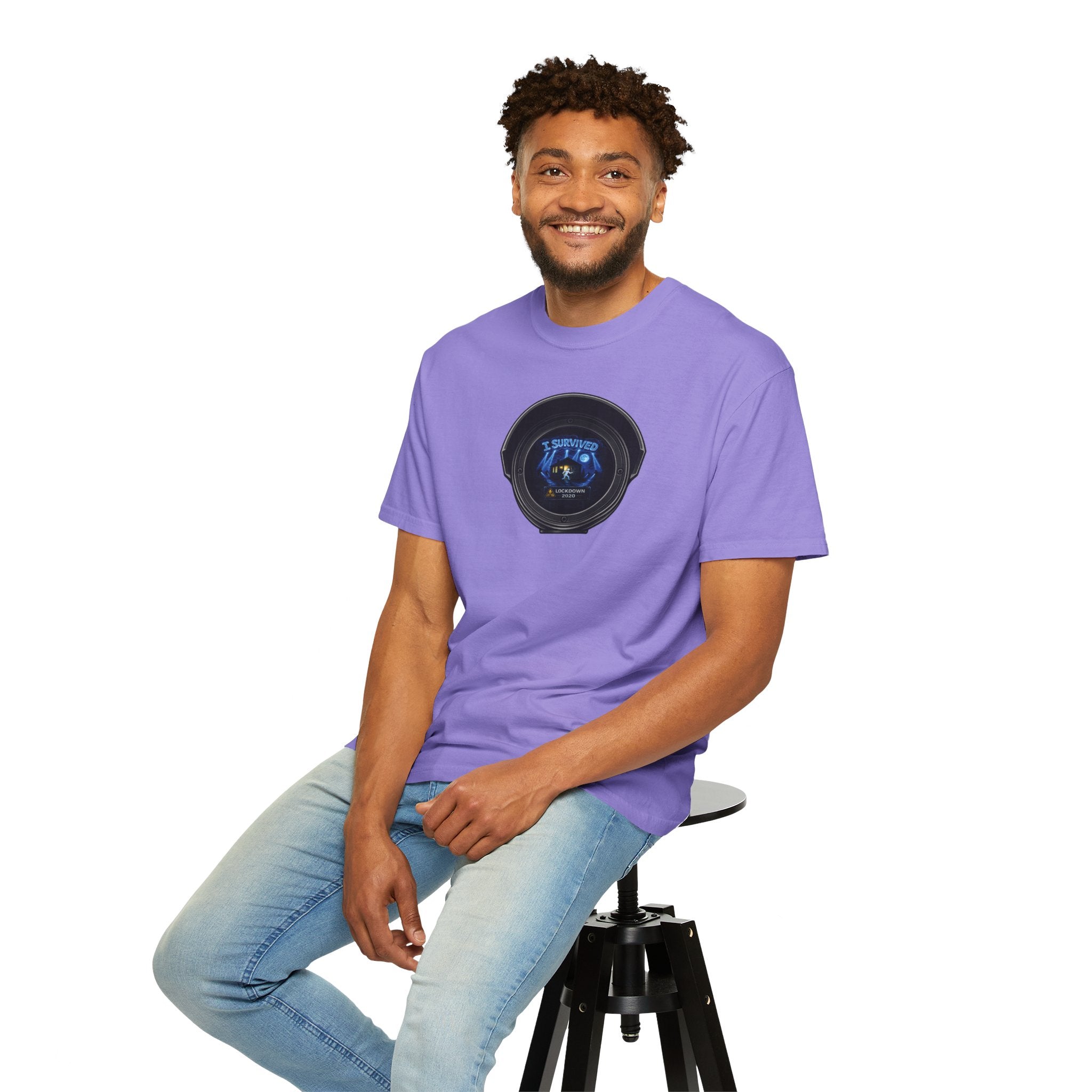 I Survived 2020 —  LOCKDOWN S3:E3: Director's Cut "Remote Schooling" Unisex Garment-Dyed T-shirt