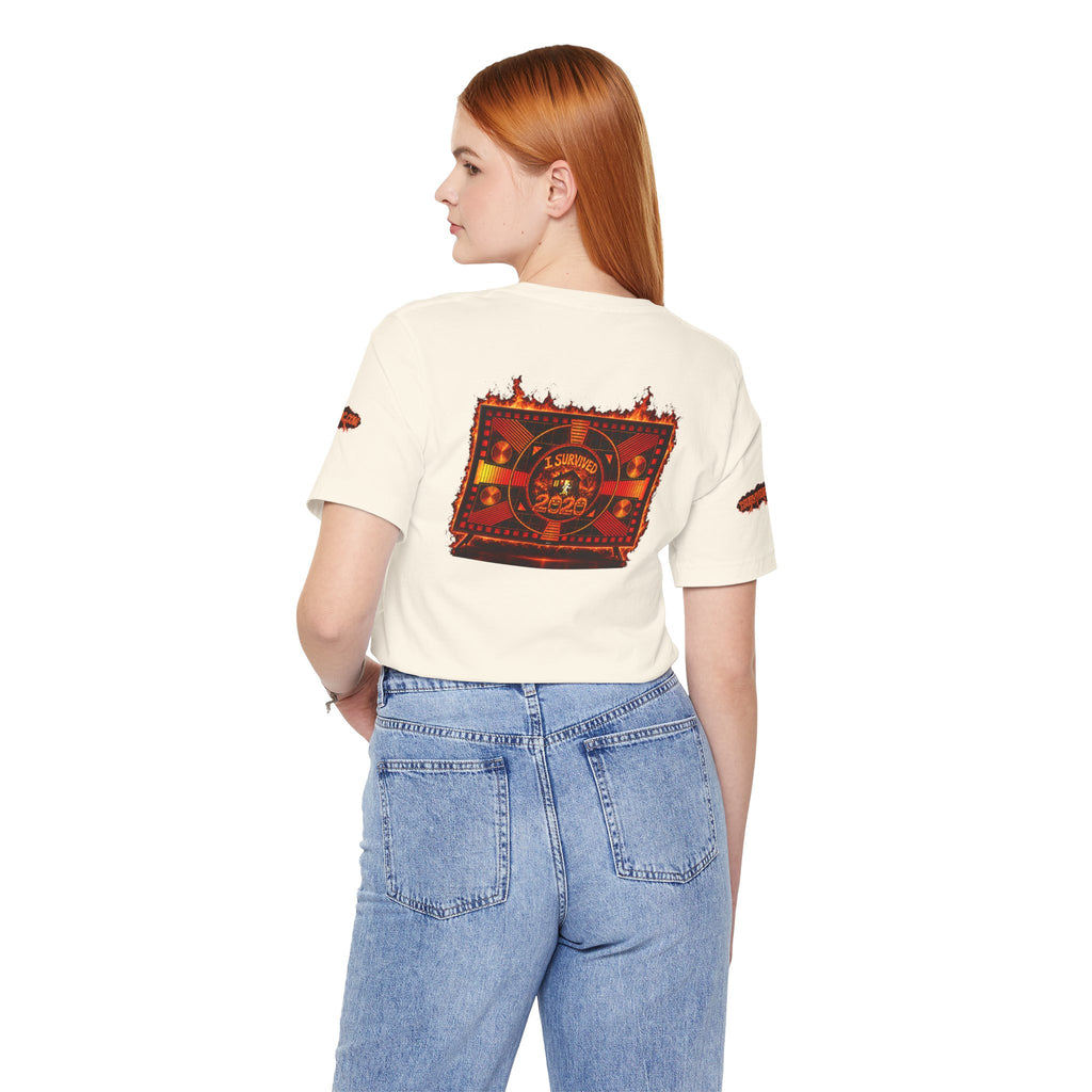 I Survived 2020 — "Please Stand By" Test Pattern Tee Wildfire Signal Special Edition Summer Premiere Unisex Jersey Short Sleeve Tee