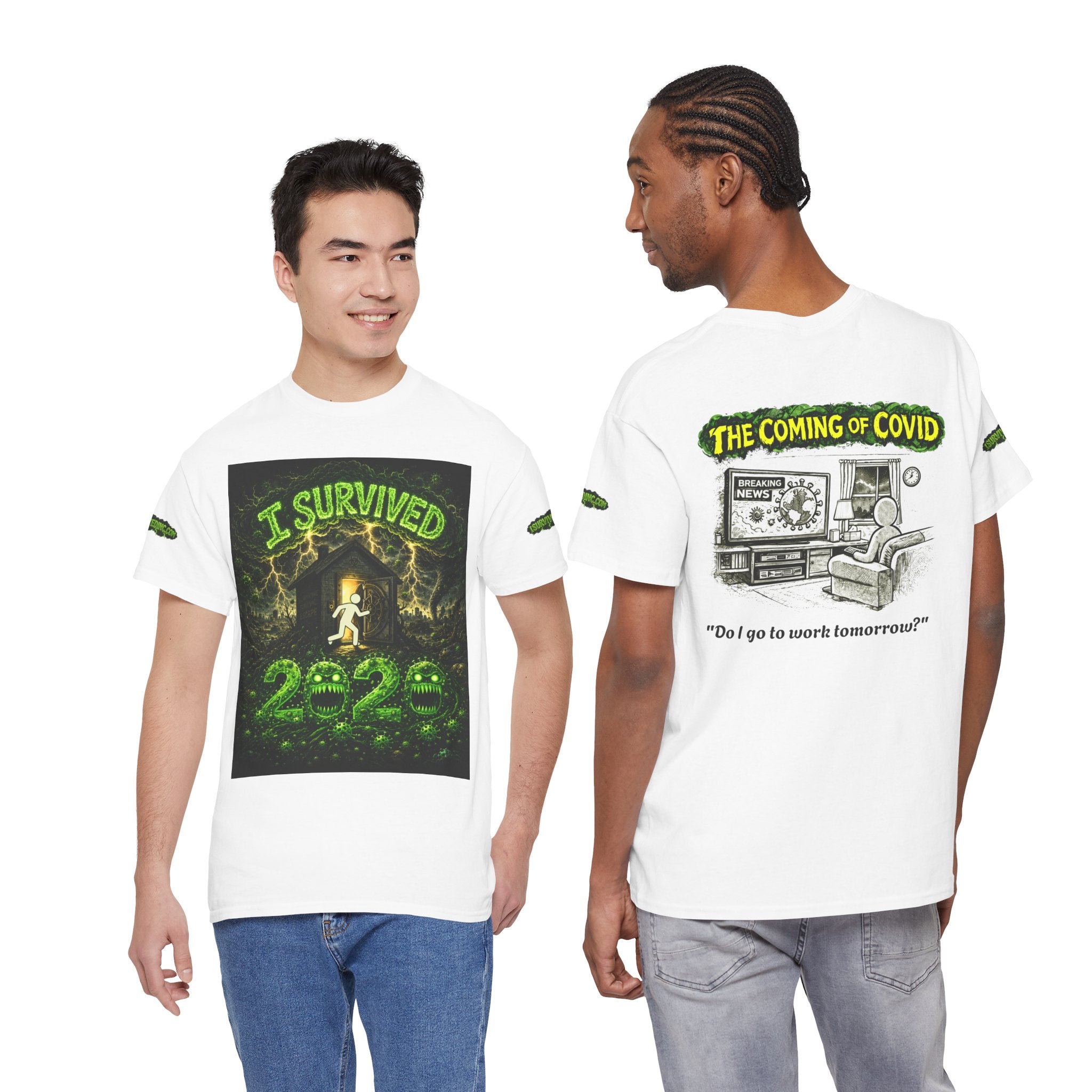 I Survived 2020 — PANDEMIC S1:E2: Special Edition "The Coming of COVID" Unisex Heavy Cotton Tee