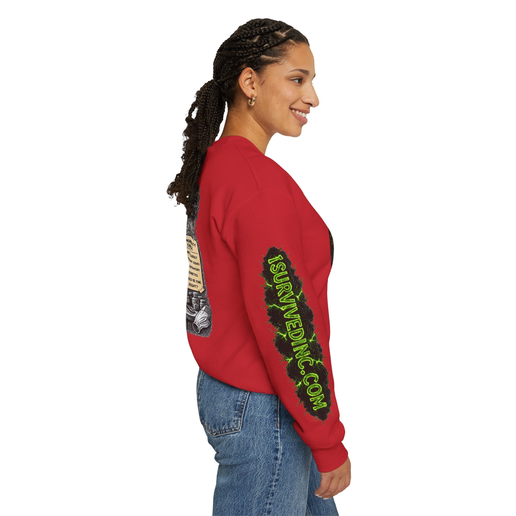 I Survived 2020 — S1:E1 "COVID-19: The Coronavirus" | Pandemic Edition Unisex Heavy Blend™ Crewneck Sweatshirt