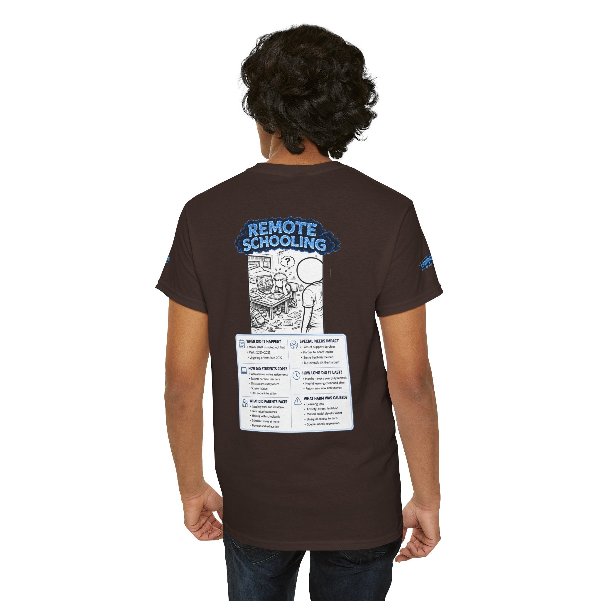 I Survived 2020 — LOCKDOWN S3:E3: Director's Cut Special Edition "Remote Schooling" Unisex Heavy Cotton Tee
