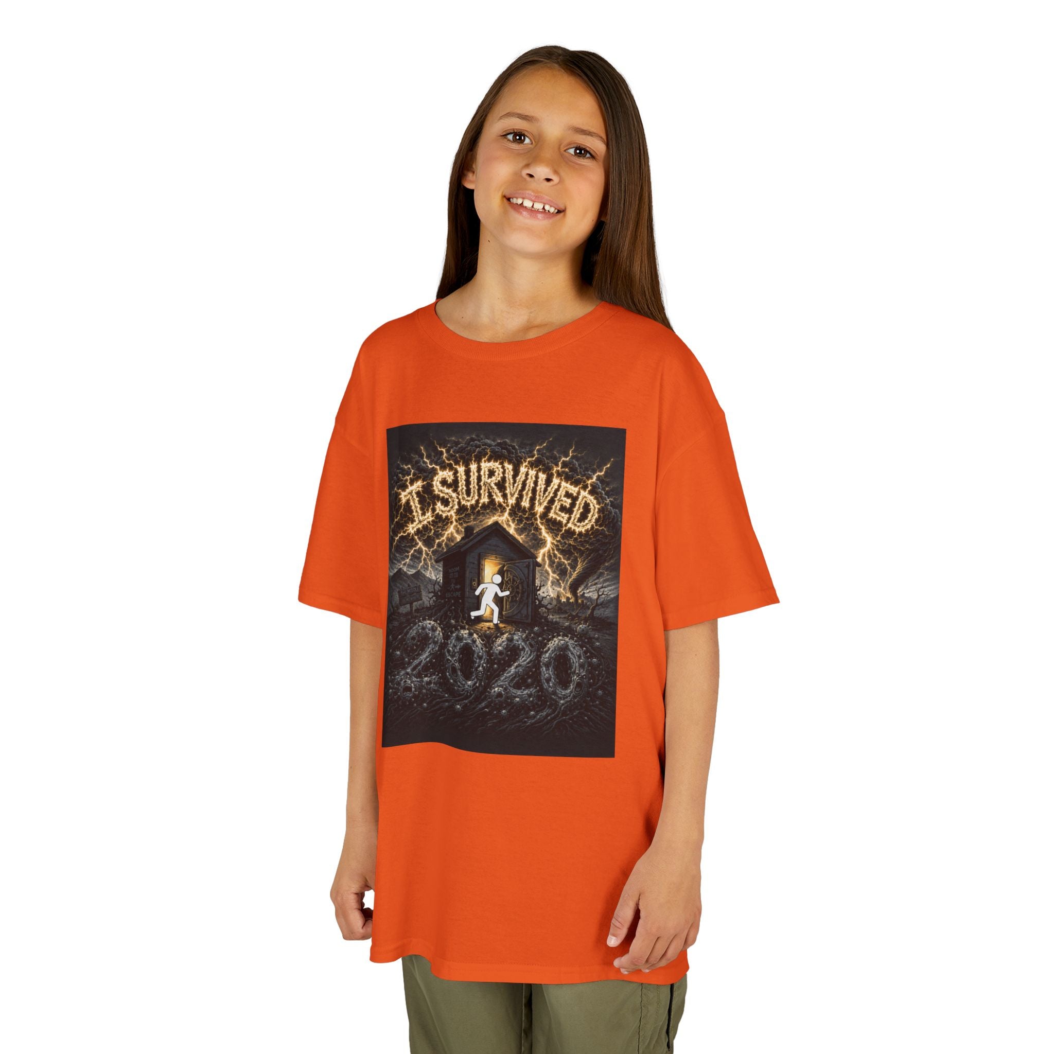 I Survived 2020 — Original Design Teaser Tee | Season 1 Premiere Drop Kids Heavy Cotton™ Tee