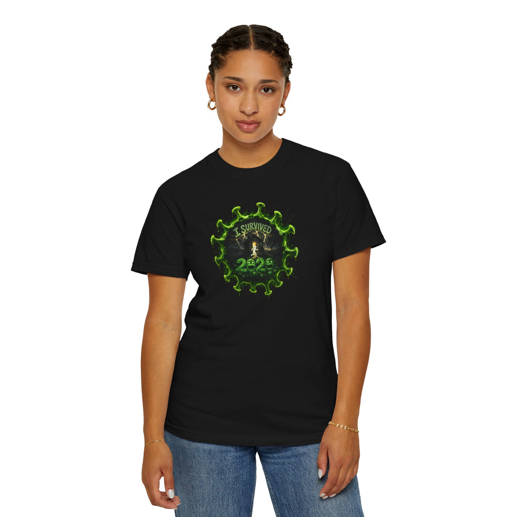 I Survived 2020 — PANDEMIC S1:E5: Director's Cut "Delivery Doomsday" Unisex Garment-Dyed T-shirt
