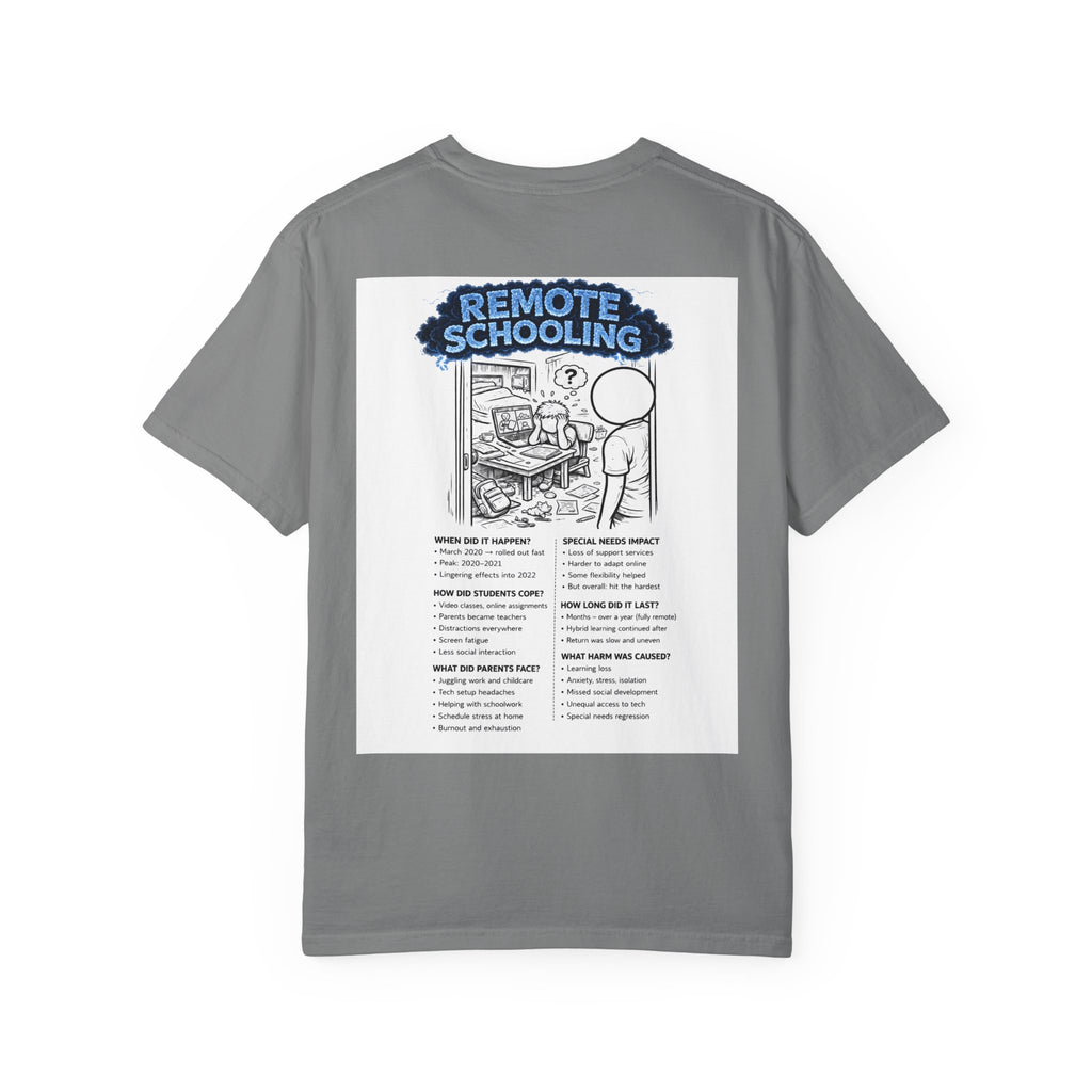 I Survived 2020 — S3:E3 "Remote Schooling" | Lockdown Edition Documentary Unisex Garment-Dyed T-shirt