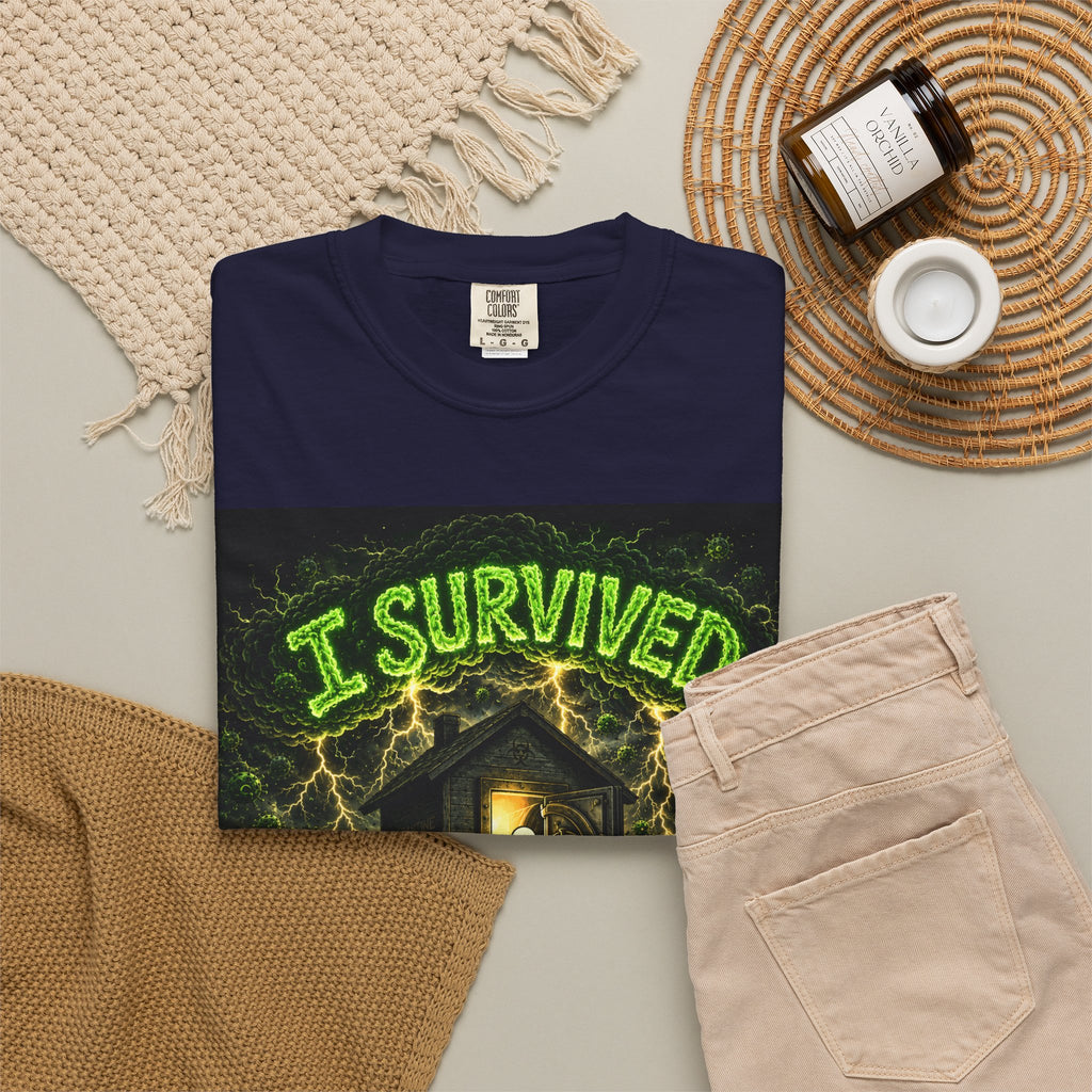 Sobreviví al 2020 — T1:E1 "COVID-19: El Coronavirus" | Camiseta unisex teñida de una pieza, Edición Pandemia