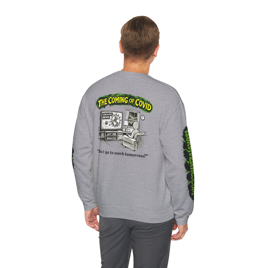 I Survived 2020 — PANDEMIC S1:E2: "The Coming of COVID" Unisex Heavy Blend™ Crewneck Sweatshirt