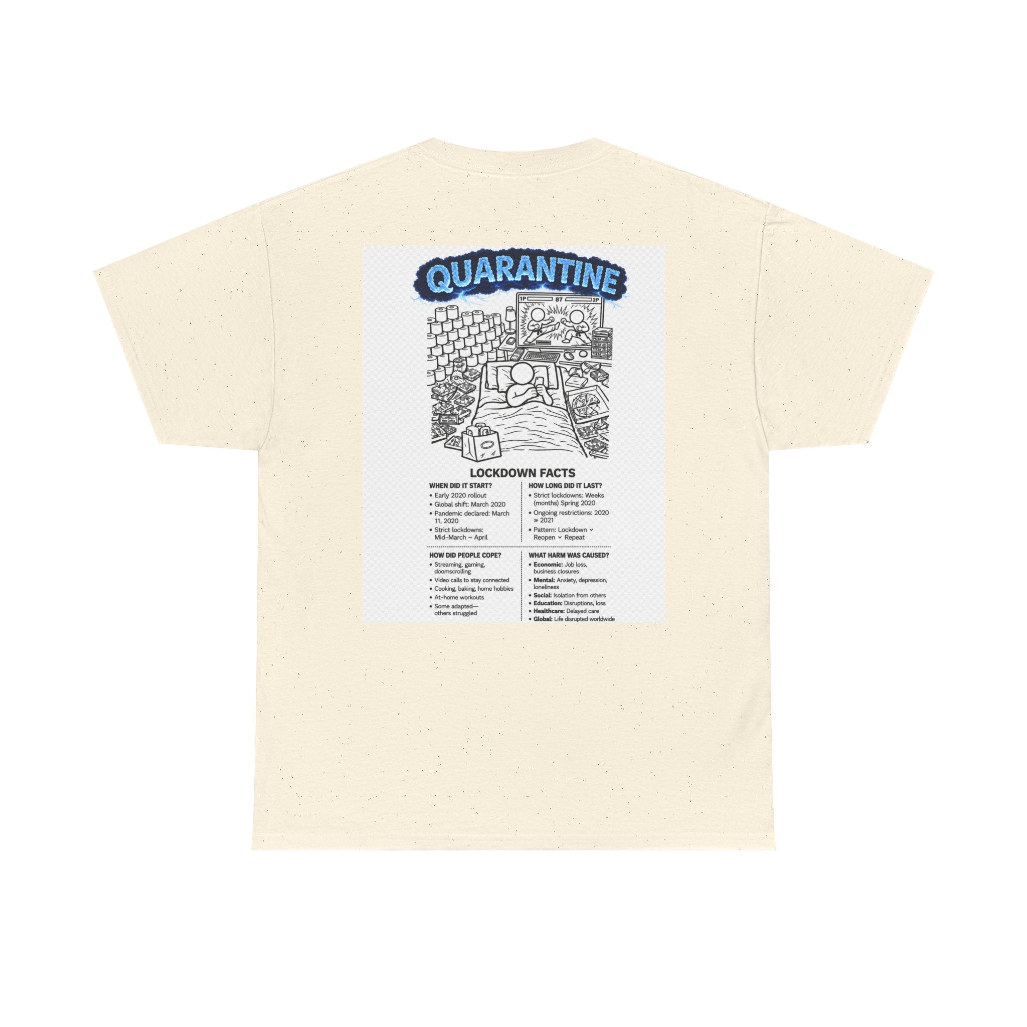 Copy of  I Survived 2020 — S3:E1 "Quarantine" | Lockdown Edition Documentary Unisex Heavy Cotton Tee