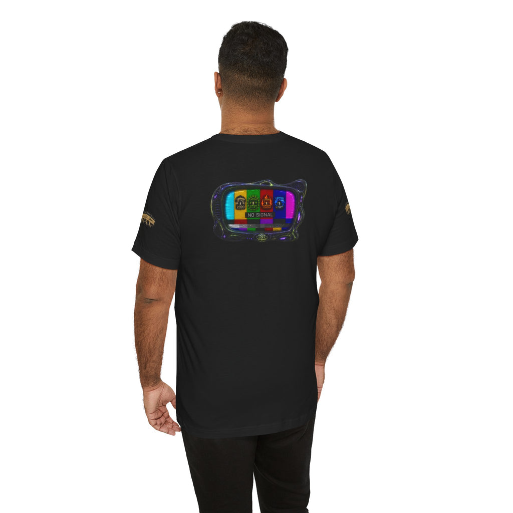 I Survived 2020 — "No Signal" Test Pattern Tee Alien Broadcast Finale Summer Premiere Unisex Jersey Short Sleeve Tee