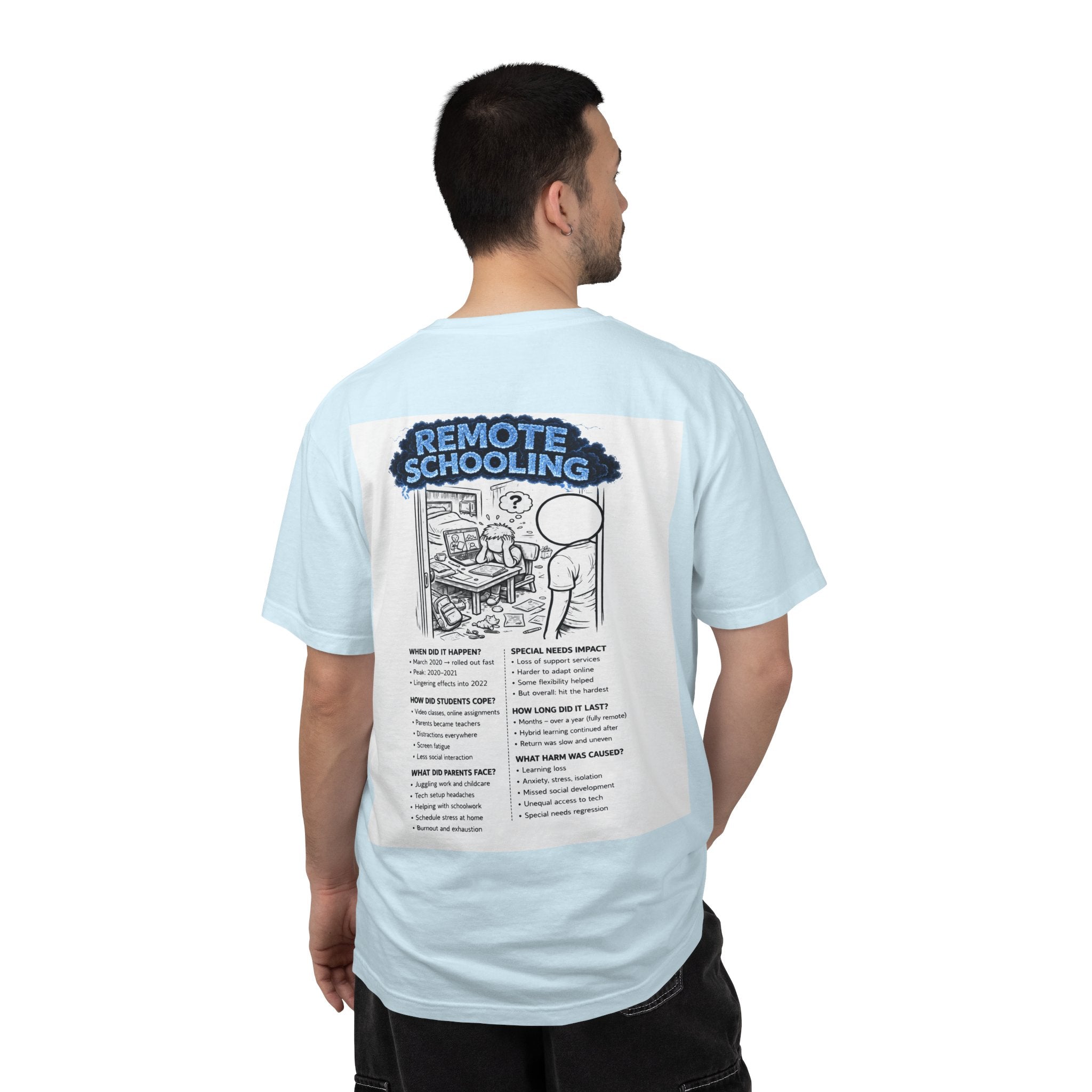 I Survived 2020 — S3:E3 "Remote Schooling" | Lockdown Edition Documentary Unisex Garment-Dyed T-shirt