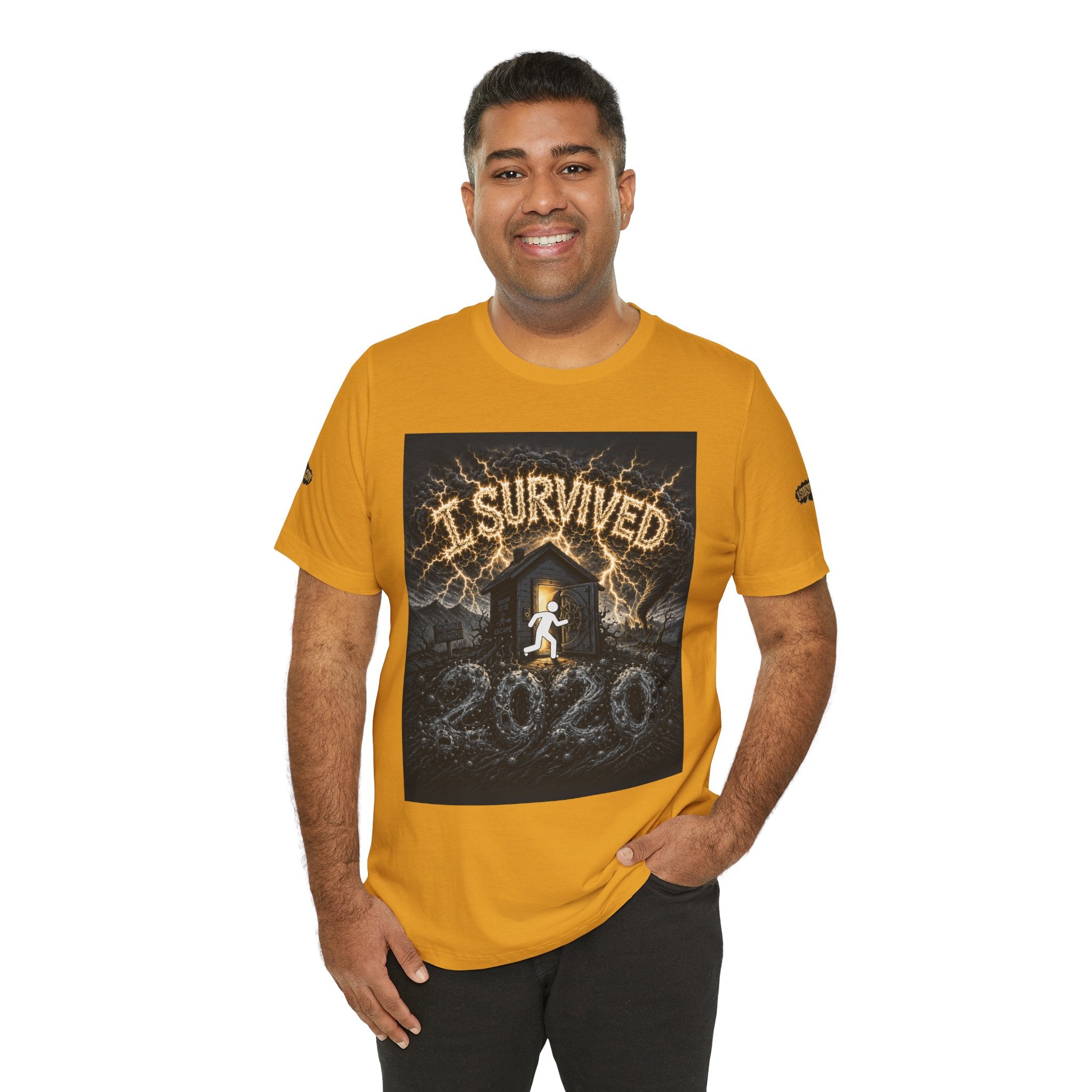 I Survived 2020 — Original Design Teaser Tee | Season 1 Premiere Drop Unisex Jersey Short Sleeve Tee
