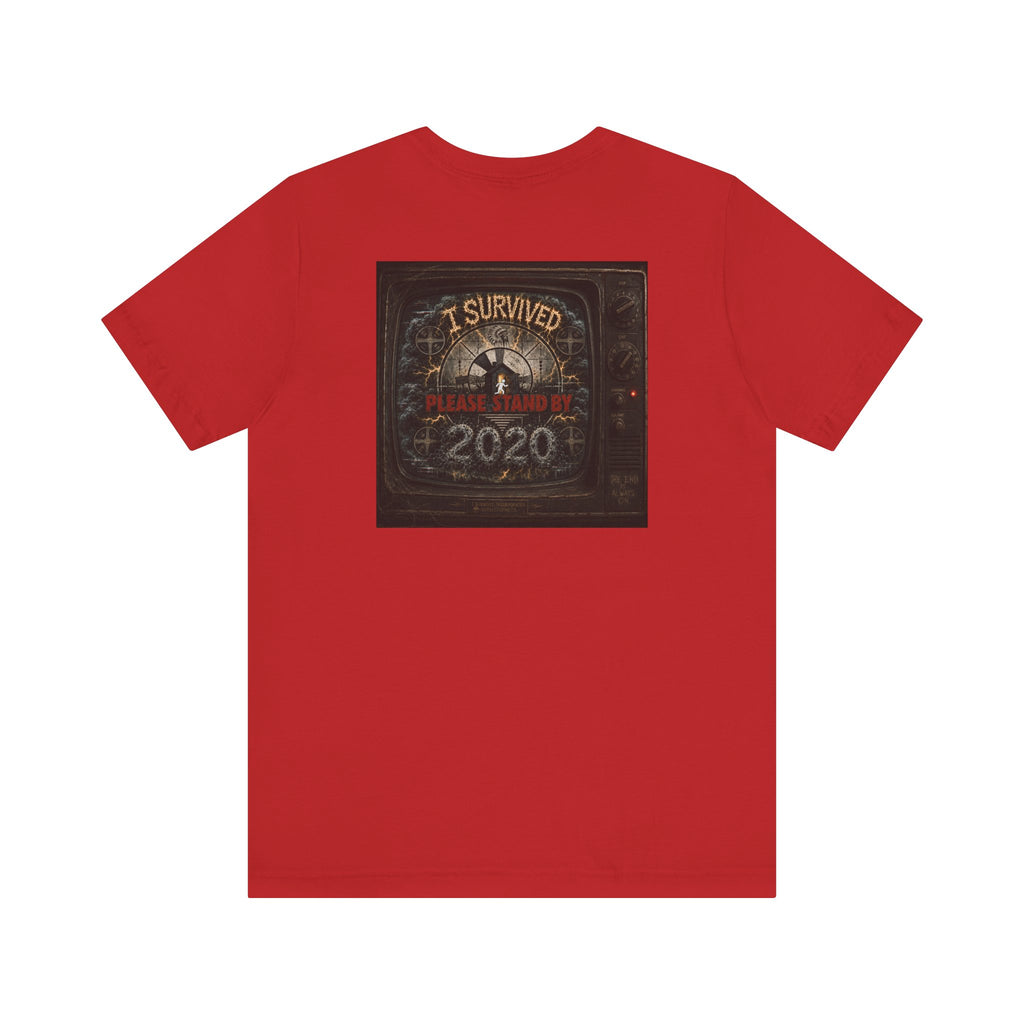 I Survived 2020 — "Please Stand By" Test Pattern Tee Summer Premier Unisex Jersey Short Sleeve Tee