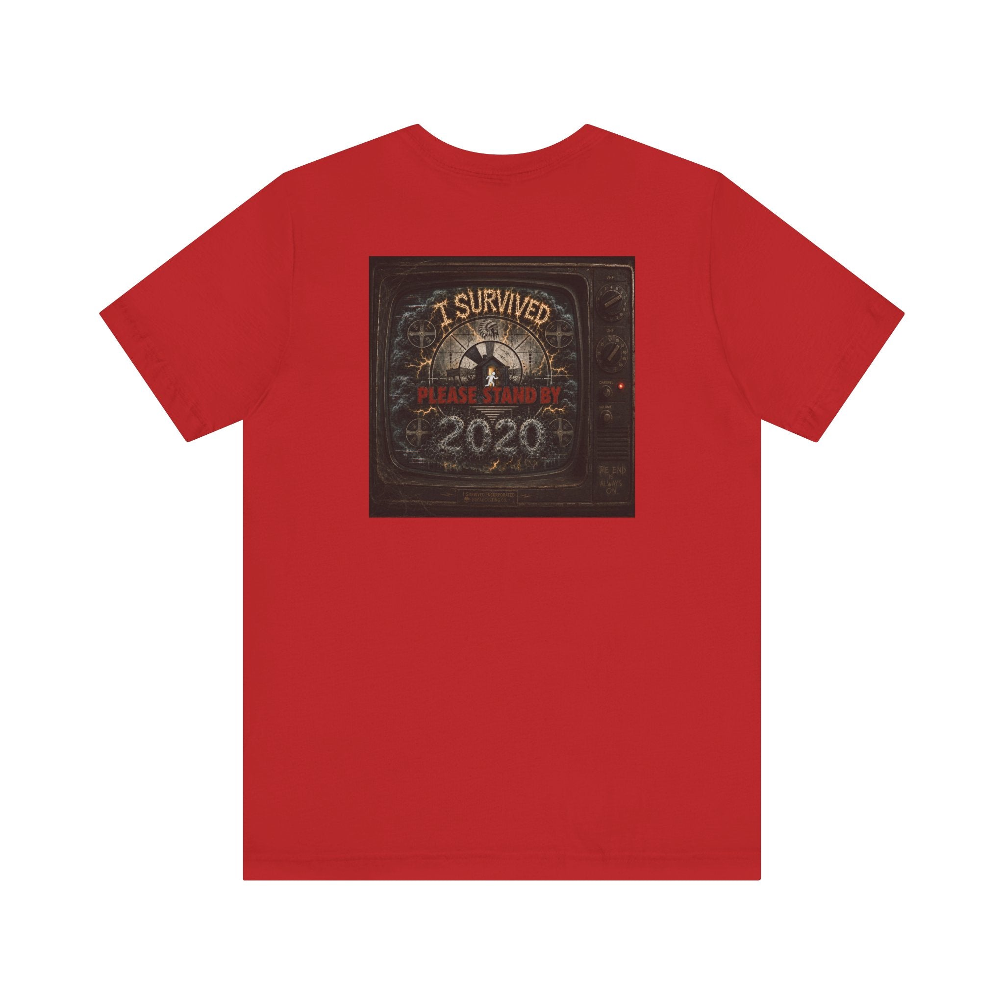 I Survived 2020 — "Please Stand By" Test Pattern Tee Summer Premier Unisex Jersey Short Sleeve Tee