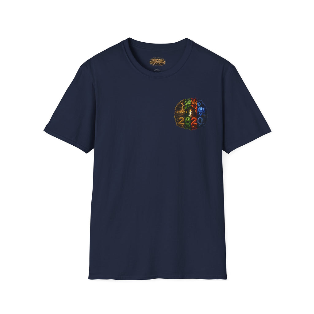 I Survived 2020 — "No Signal" Test Pattern Tee Alien Broadcast Finale Summer Premiere Unisex Softstyle T-Shirt