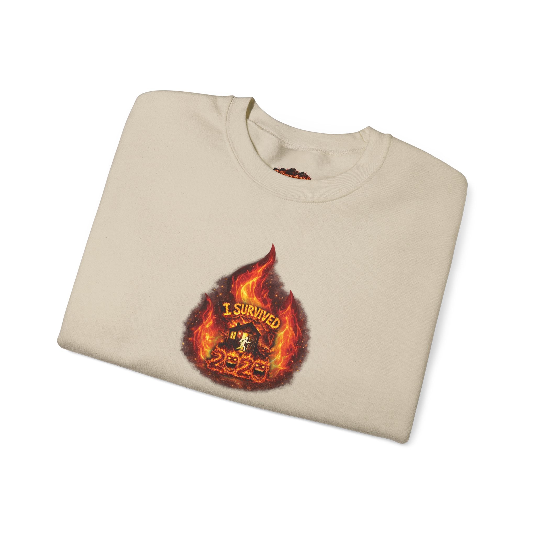 I Survived 2020 — WILDFIRES S2:E3: Director's Cut "The California Wildfires" Memorial Unisex Heavy Blend™ Crewneck Sweatshirt