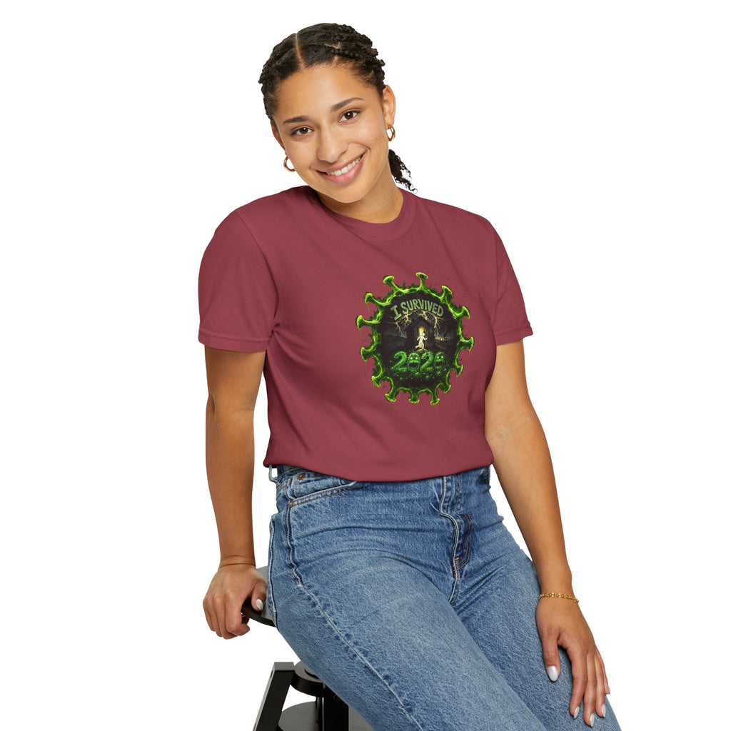 I Survived 2020 — PANDEMIC S1:E3: Director's Cut "The Jab!" Unisex Garment-Dyed T-shirt