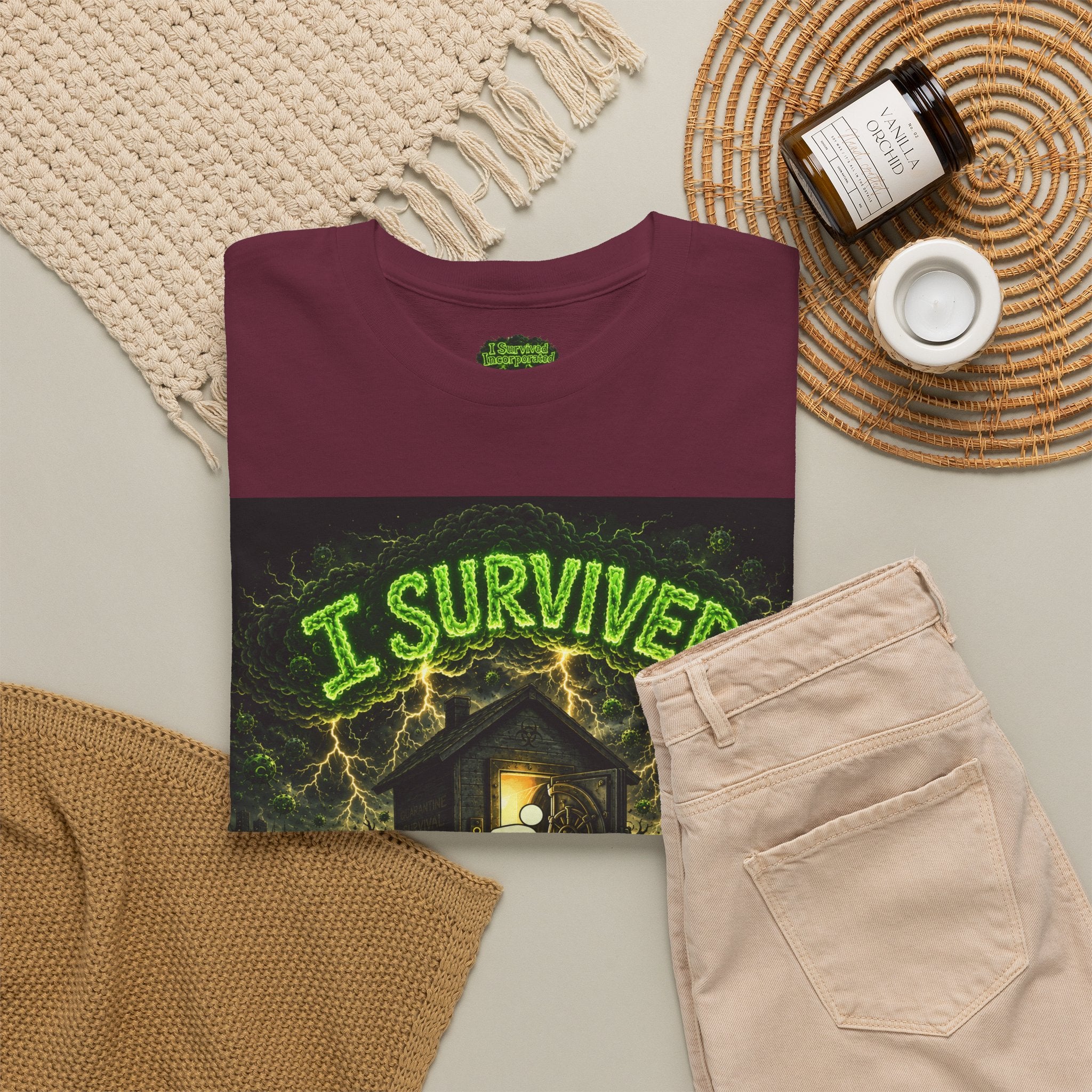 I Survived 2020 — PANDEMIC S1:E4: Special Edition "Mask Madness" Unisex Heavy Cotton Tee