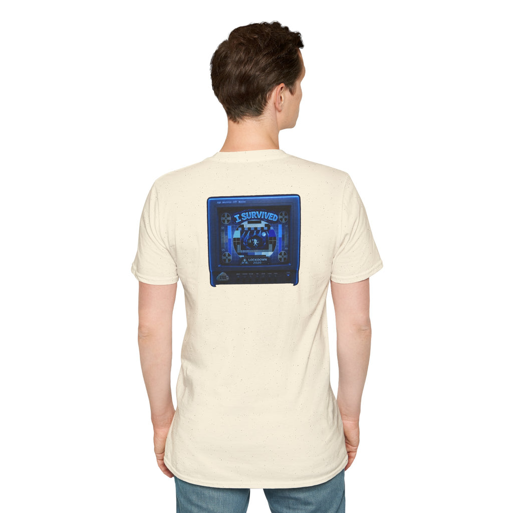I Survived 2020 — "Please Stand By" Test Pattern Tee Lockdown Edition Summer Exclusive Unisex Softstyle T-Shirt