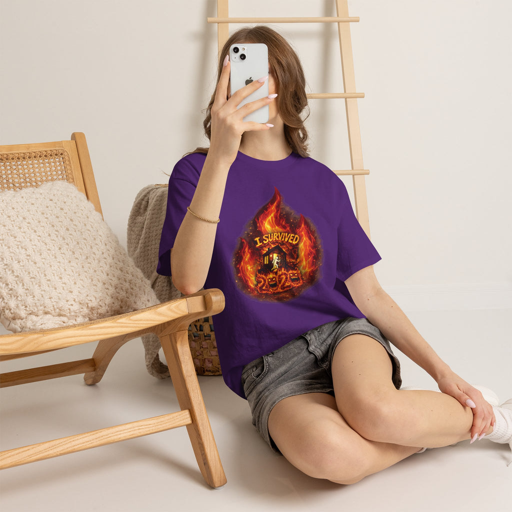I Survived 2020 — Director's Cut S2:E1 "Berry Creek" | Wildfire Edition Memorial Unisex Heavy Cotton Tee