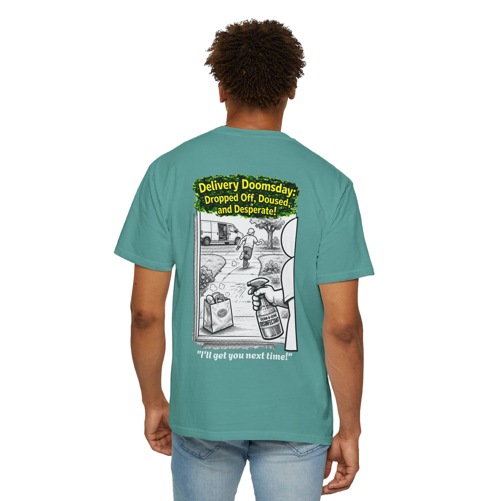 Sobreviví al 2020 — T1:E5 "Apocalipsis de Entregas" | Camiseta unisex teñida de edición Pandemia