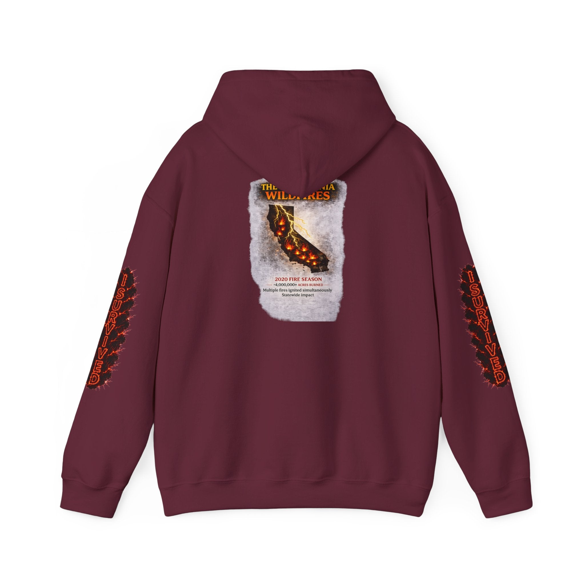 I Survived 2020 — Director's Cut S2:E3 "The California Wildfires" | Wildfire Edition Memorial Hoodie Sweatshirt