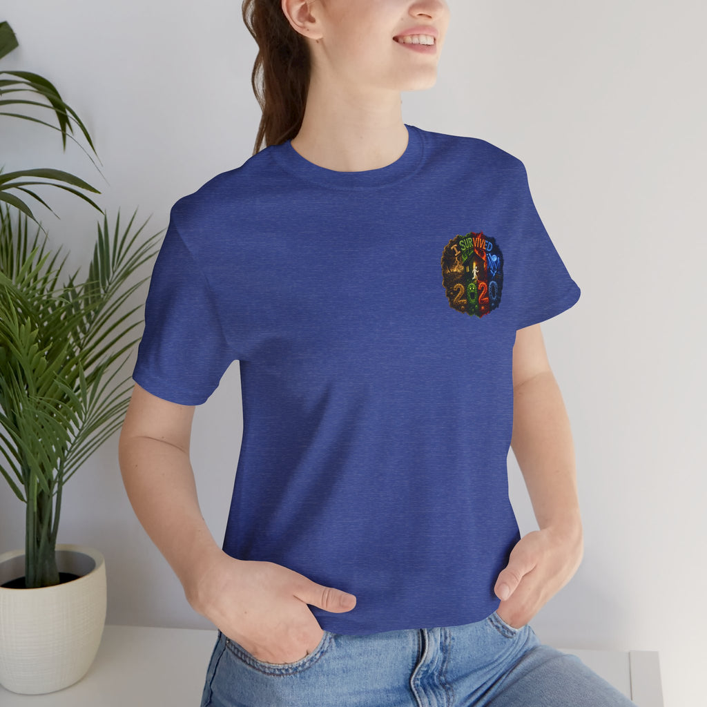 I Survived 2020 — "No Signal" Test Pattern Tee Alien Broadcast Finale Summer Premiere Unisex Jersey Short Sleeve Tee